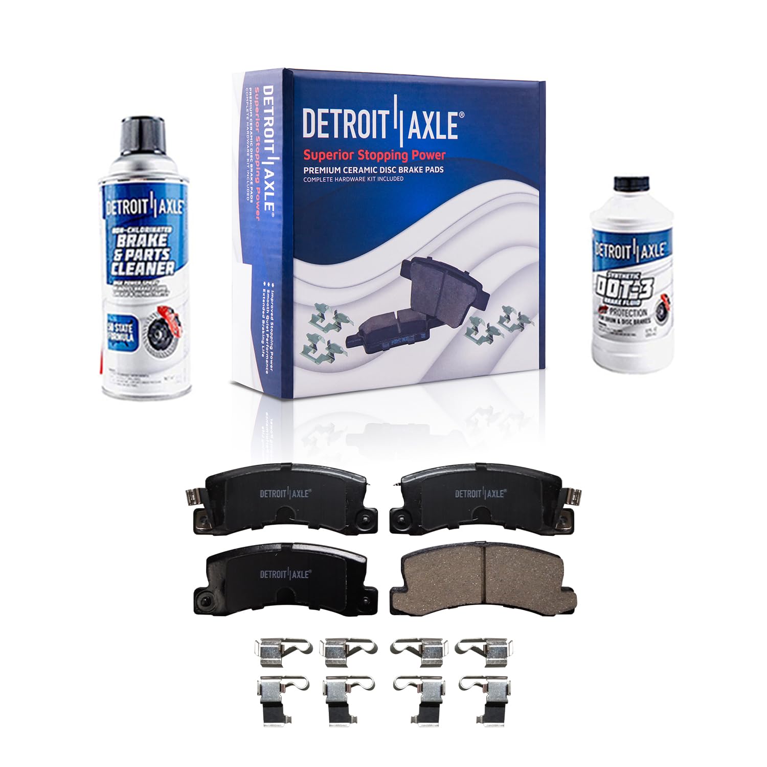 4pc Rear Ceramic Brake Pads Kit