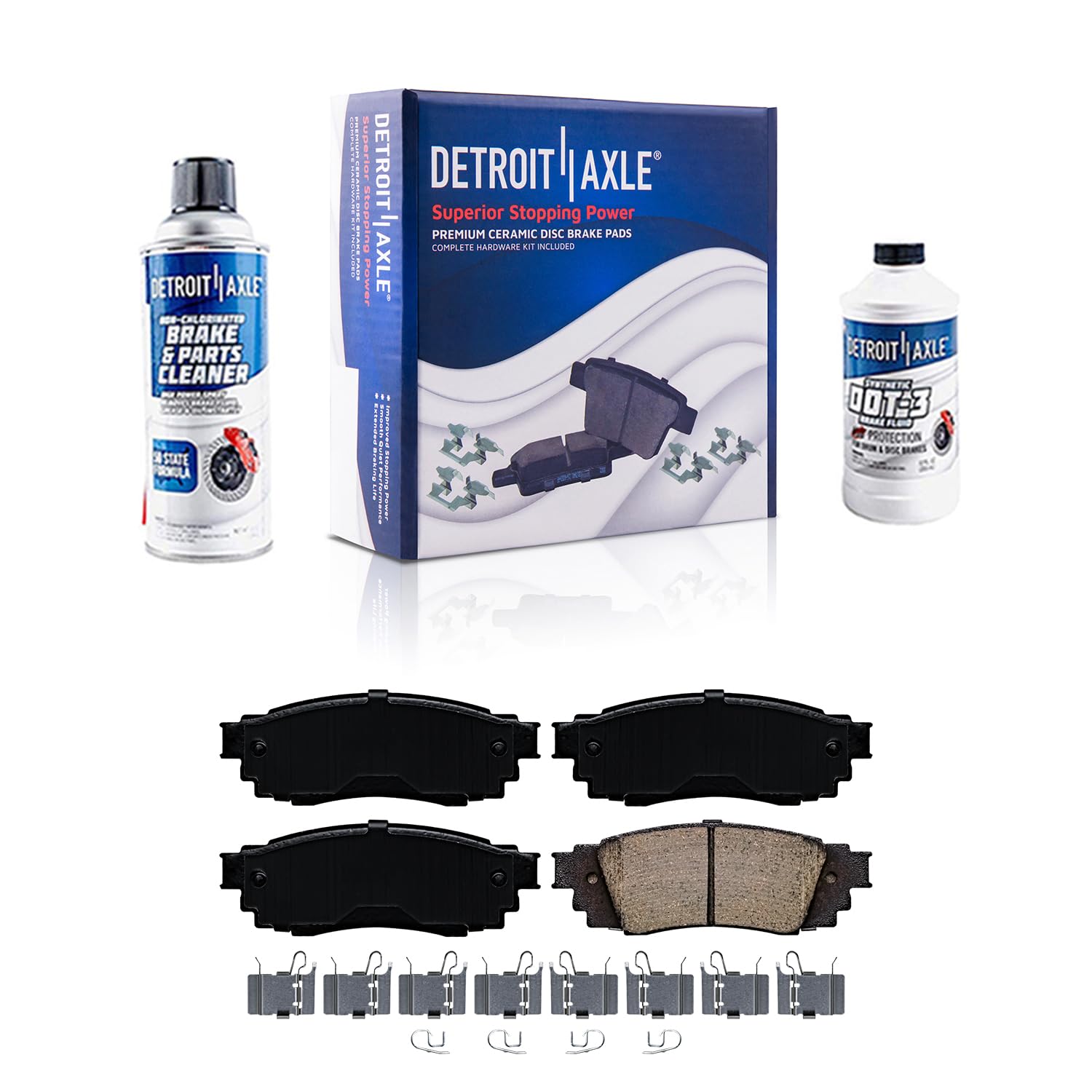 4pc Rear Ceramic Brake Pads Kit