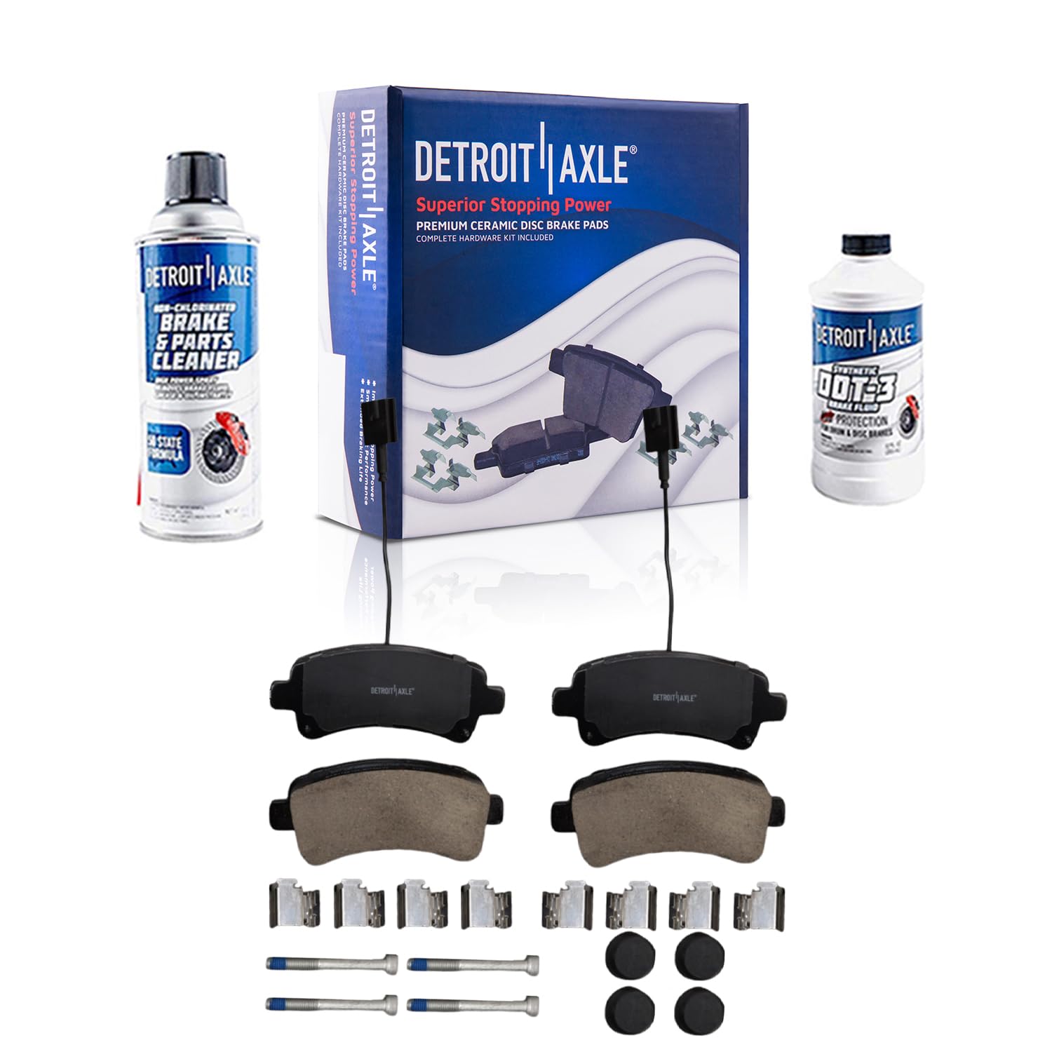 4pc Rear Ceramic Brake Pads Kit