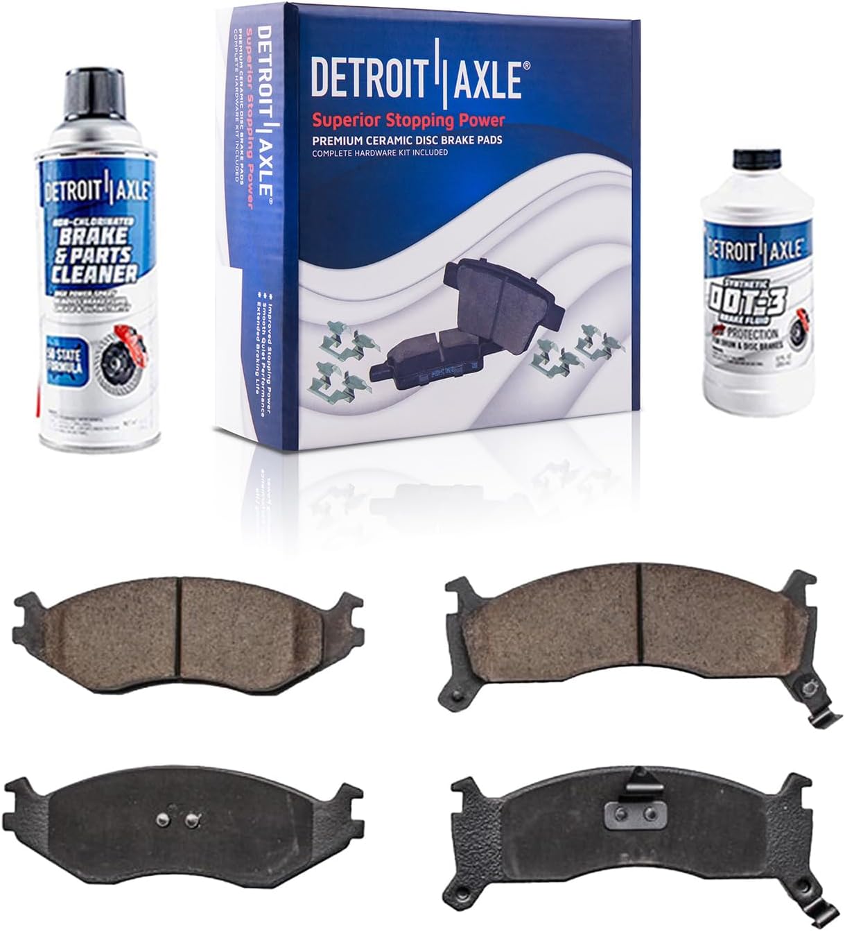 4pc Front Ceramic Brake Pads Kit