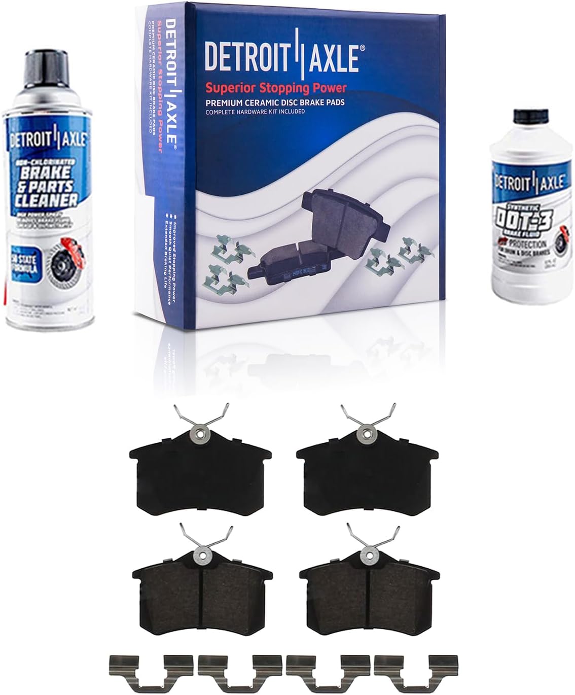 4pc Rear Ceramic Brake Pads Kit