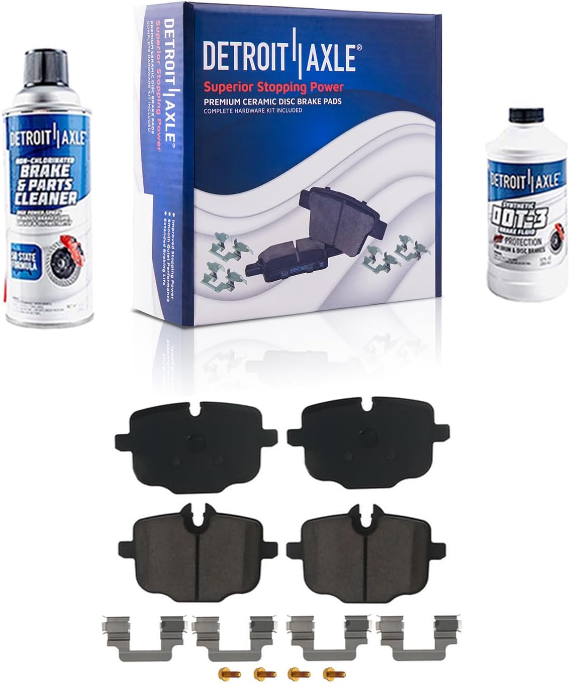4pc Rear Ceramic Brake Pads Kit