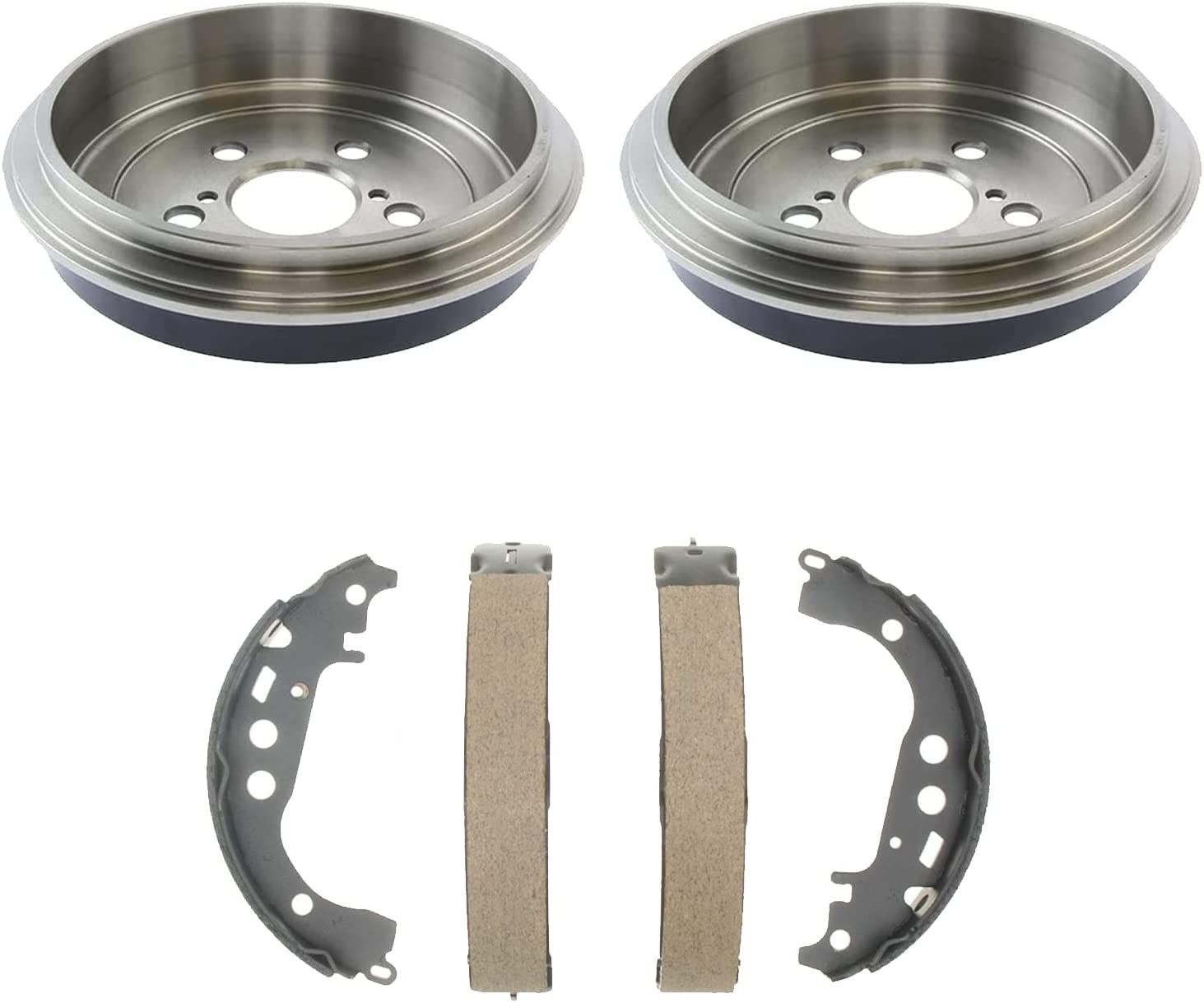 thumbnail image 2 of AM Autoparts Rear Brake Drum Set With Bearings For Ford Focus 2009-2011 - Left & Right 2 of 6