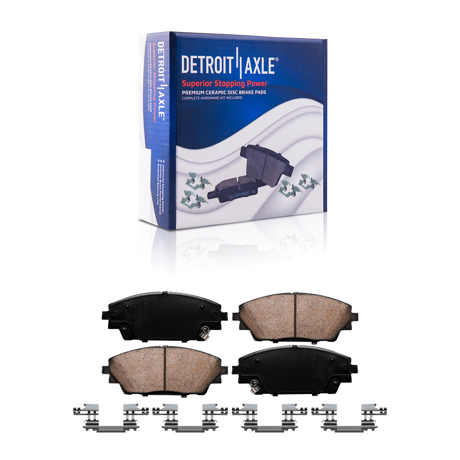 Detroit Axle - Front Rear Drilled Rotors Brake Pads for 2014 - 2018 Mazda 3 — image 6