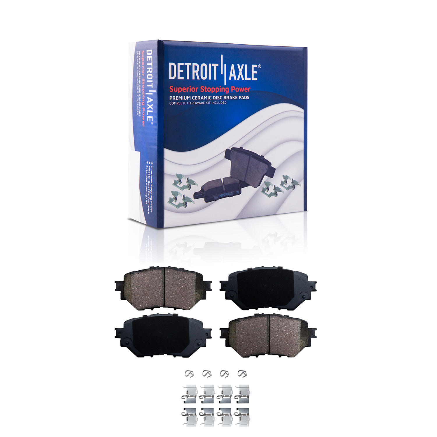 Detroit Axle - Front Rear Disc Rotors Ceramic Brake Pads for Mazda 3  3 Sport — image 6