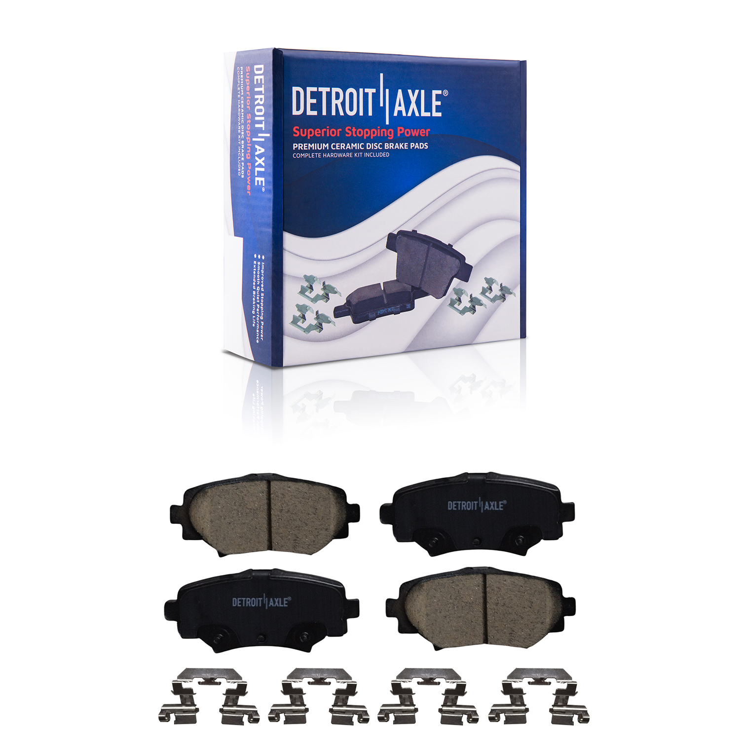 Detroit Axle - Front Rear Drilled Rotors Brake Pads for 2014 - 2018 Mazda 3 — image 7
