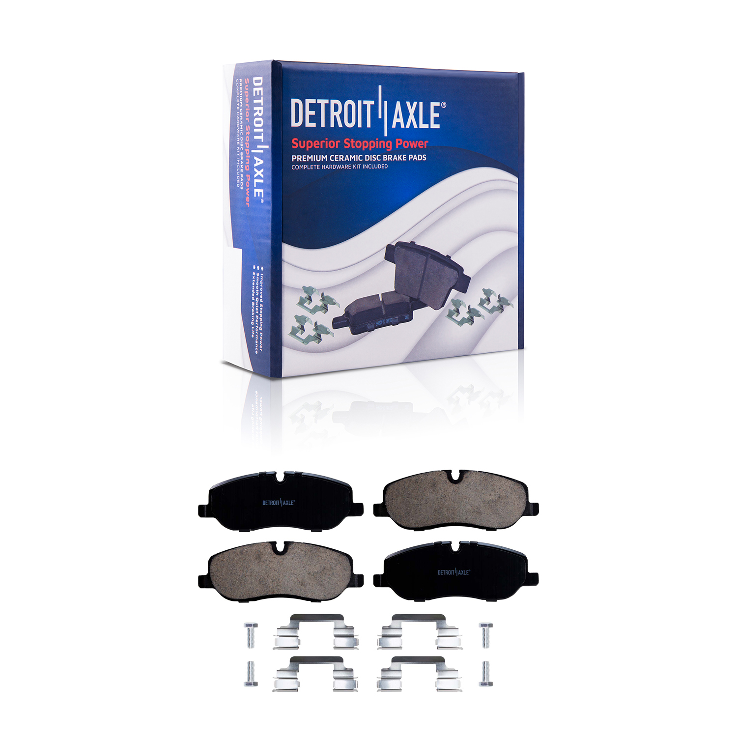 Detroit Axle - Front Rear Rotors Brake Pads for 2005-2009 LR3 Range Rover Sport — image 5