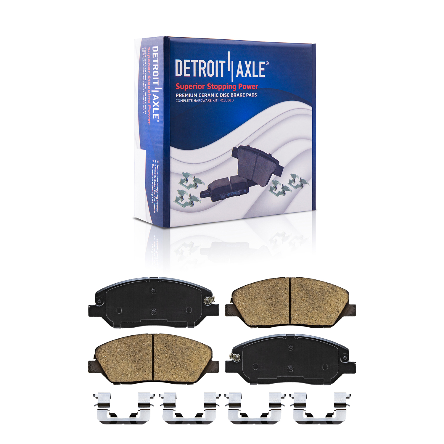 Detroit Axle - Front  Rear Rotors Brake Pads for 2017 2018 Hyundai Santa Fe Xl — image 6