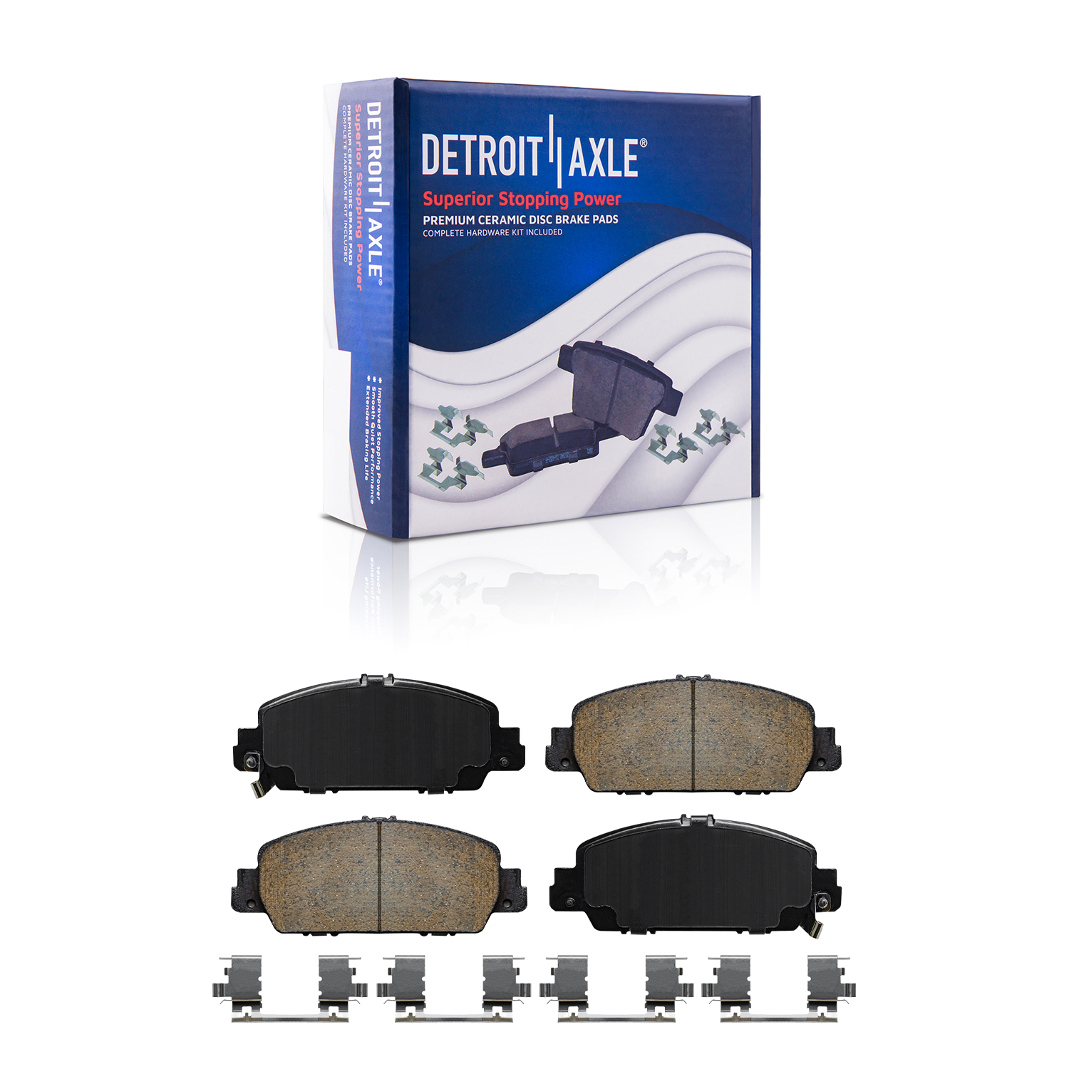 Detroit Axle - Front Rear Disc Rotors Brake Pads for 2013 2015-2017 Honda Accord — image 6