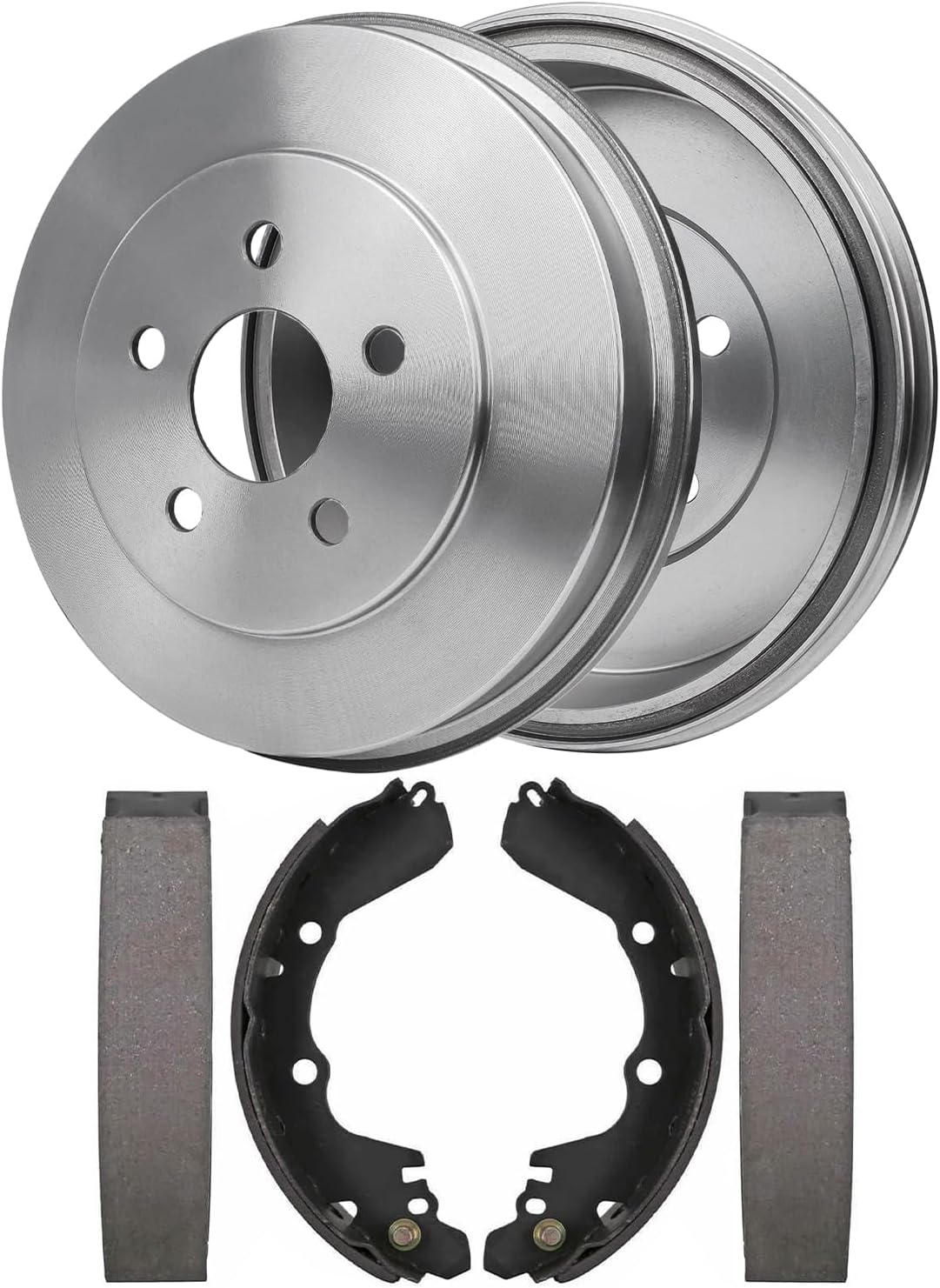 4pc Rear Brake Drums Shoes Kit