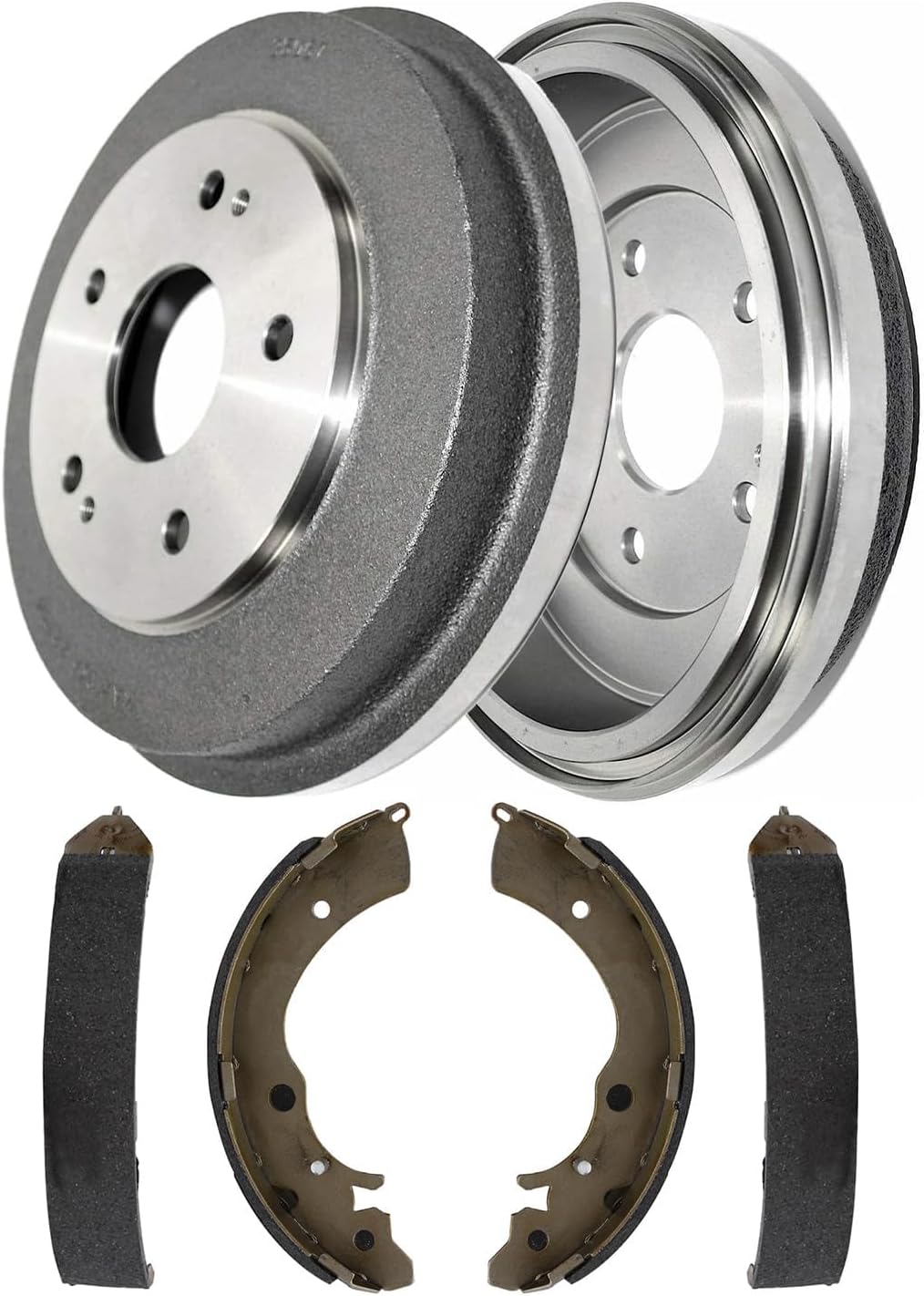 4pc Rear Brake Drums Shoes Kit