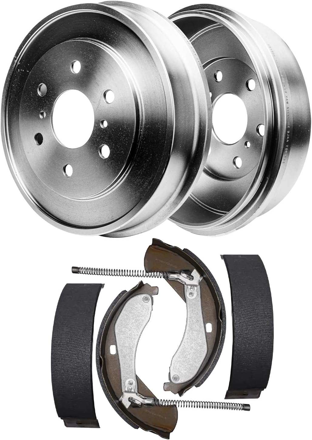 4pc Rear Brake Drums Shoes Kit