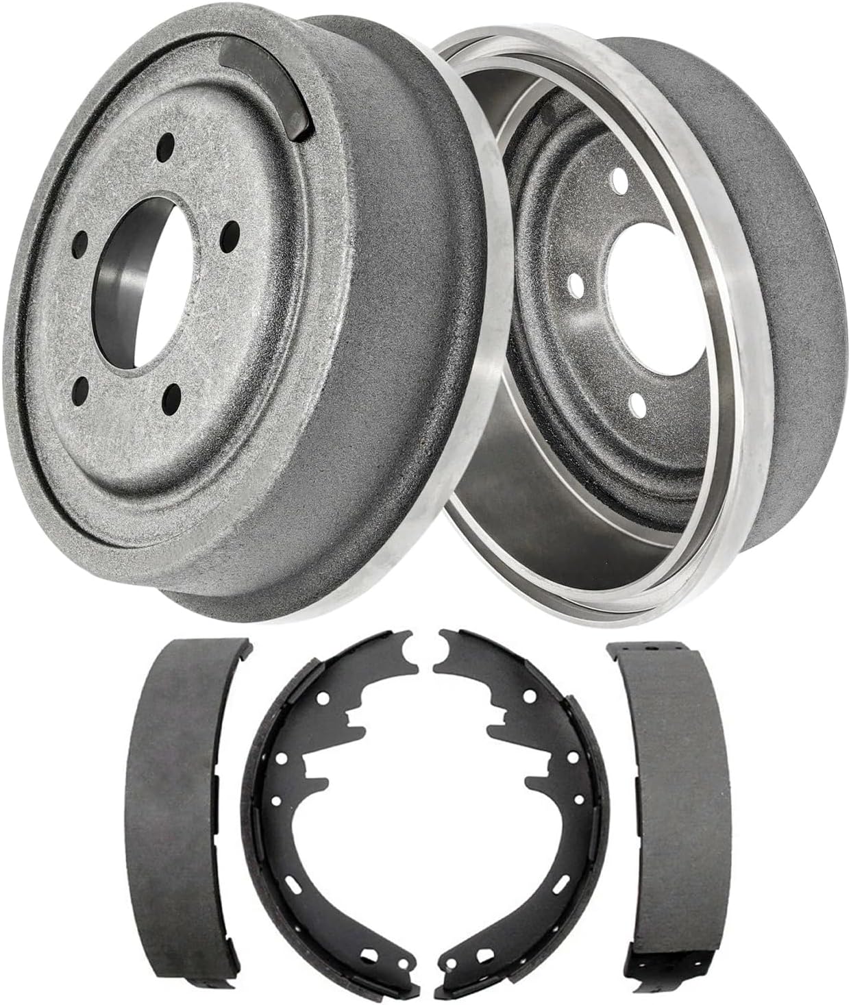 4pc Rear Brake Drums Shoes Kit