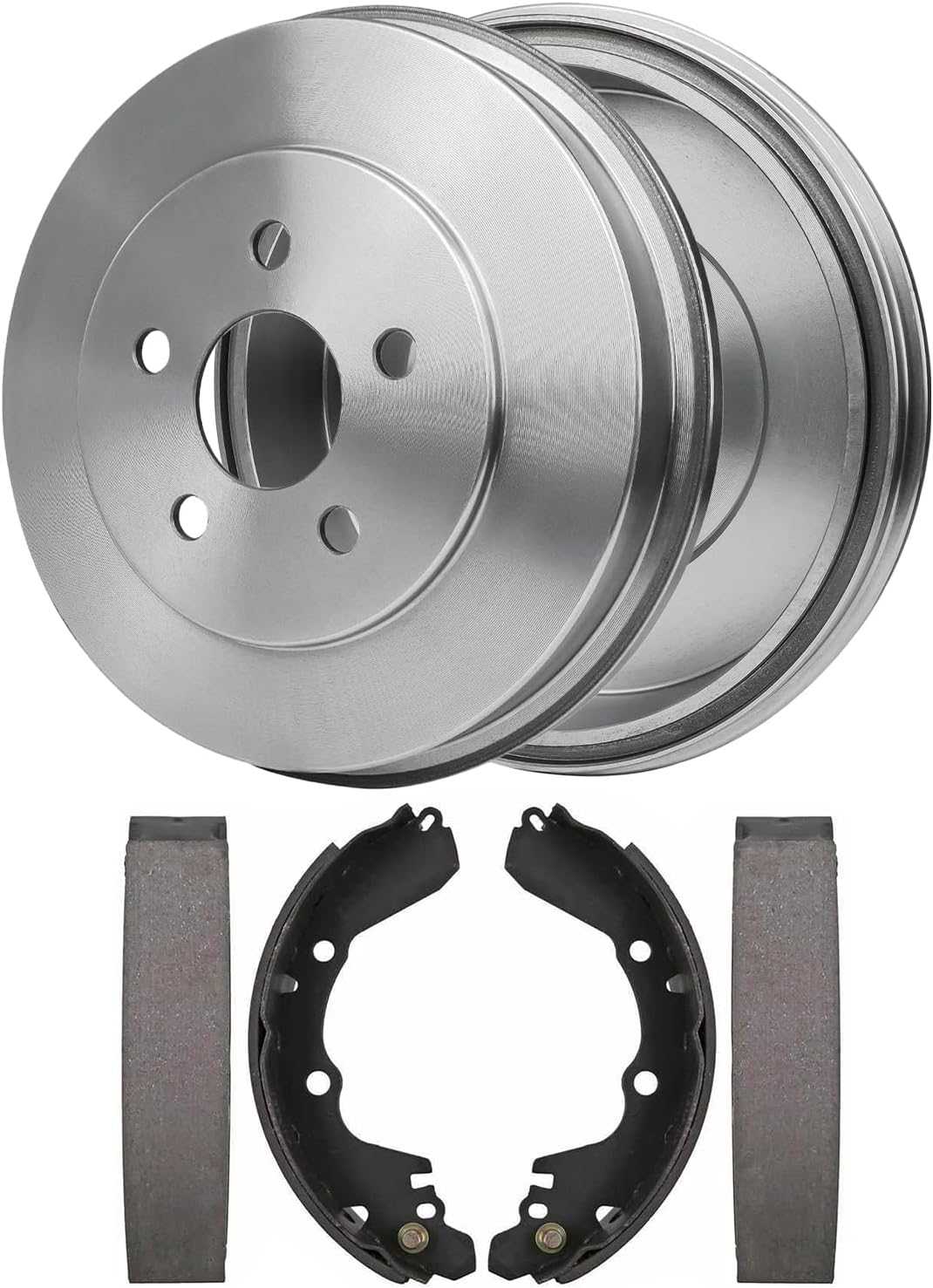 4pc Rear Brake Drums Shoes Kit