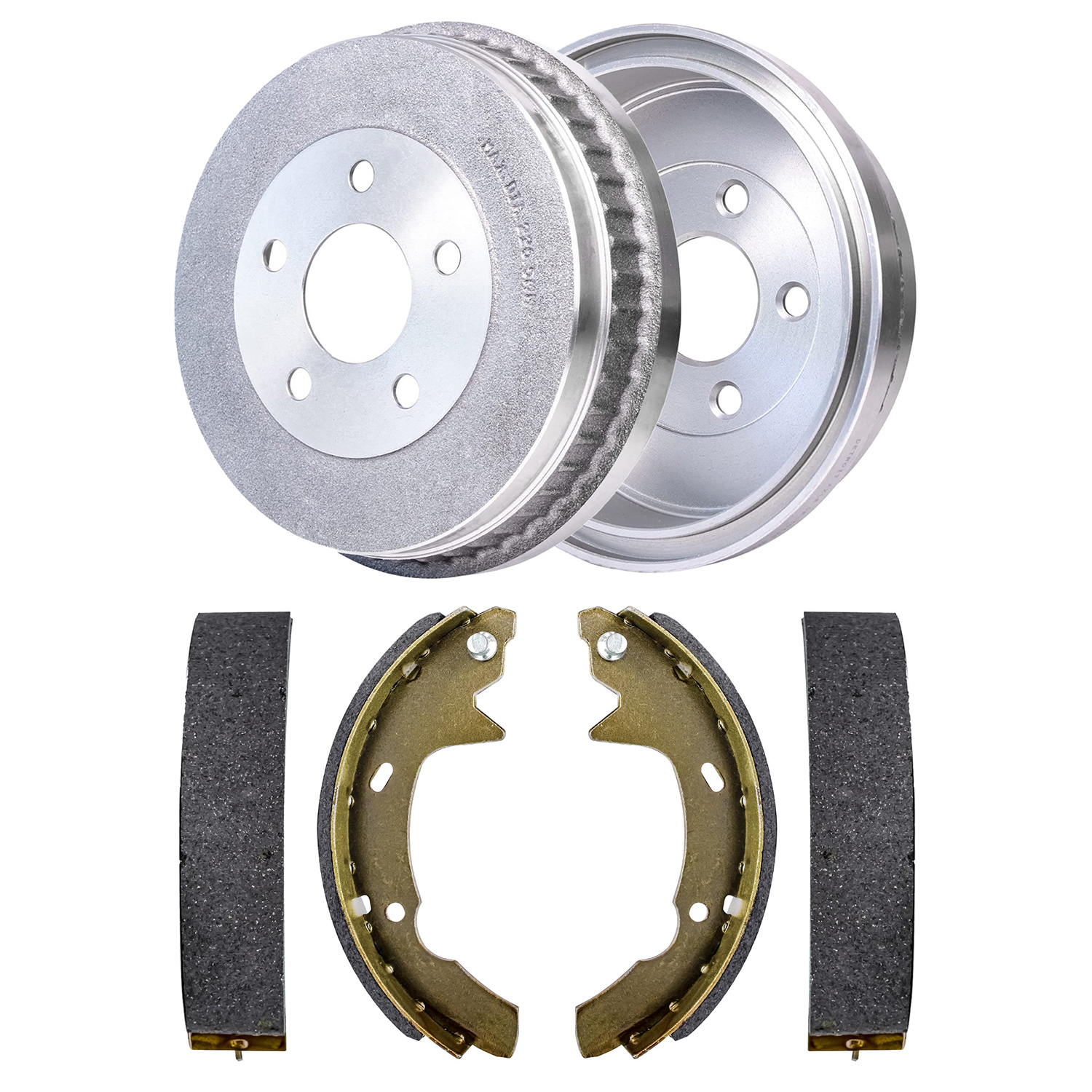 4pc Rear Brake Drums Shoes Kit