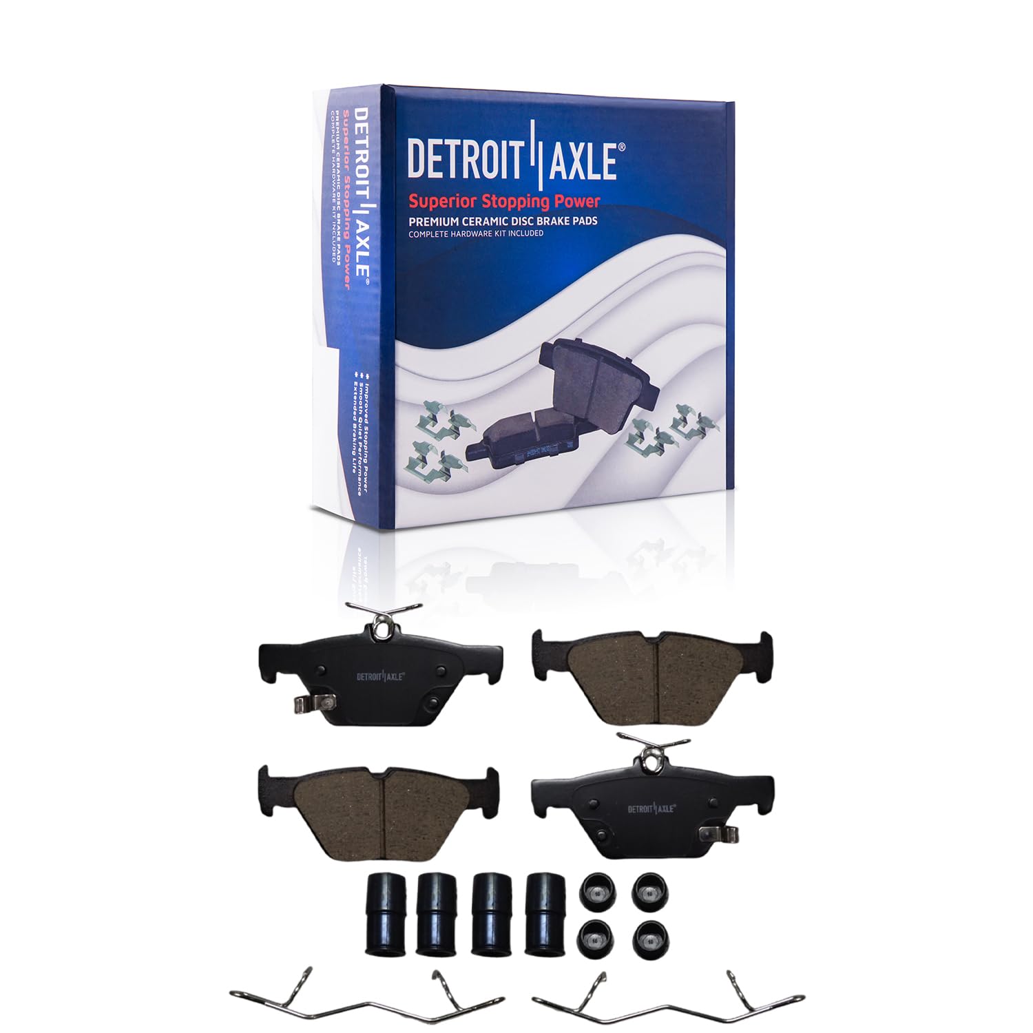 Detroit Axle - Front  Rear Rotors Ceramic Brake Pads for 19-21 Subaru Forester — image 6