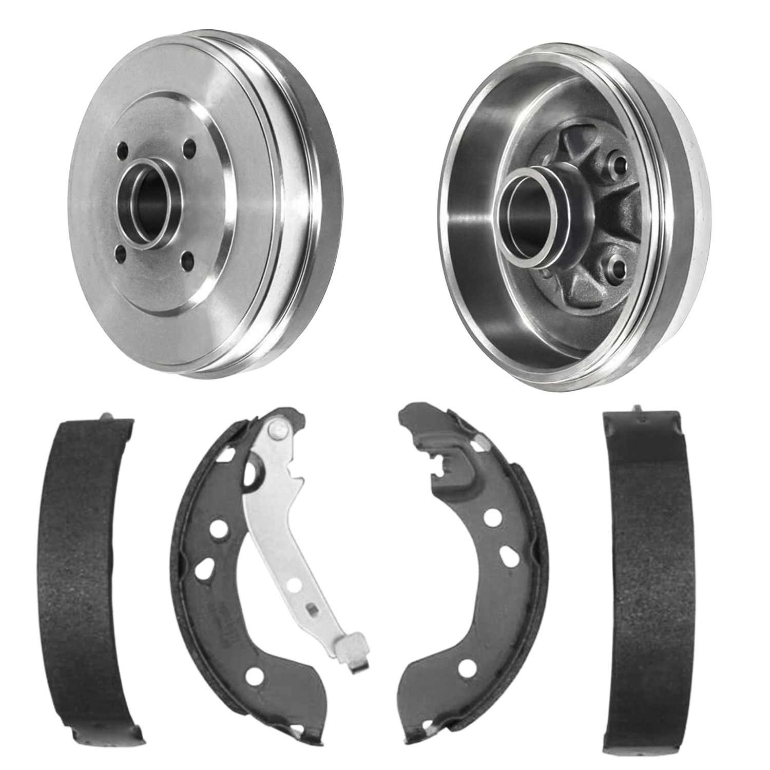 4pc Rear Brake Drums Shoes Kit