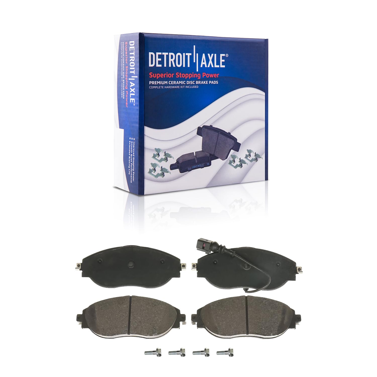 Detroit Axle - Front  Rear Disc Rotors Ceramic Brake Pads for VW Golf R Audi S3 — image 6
