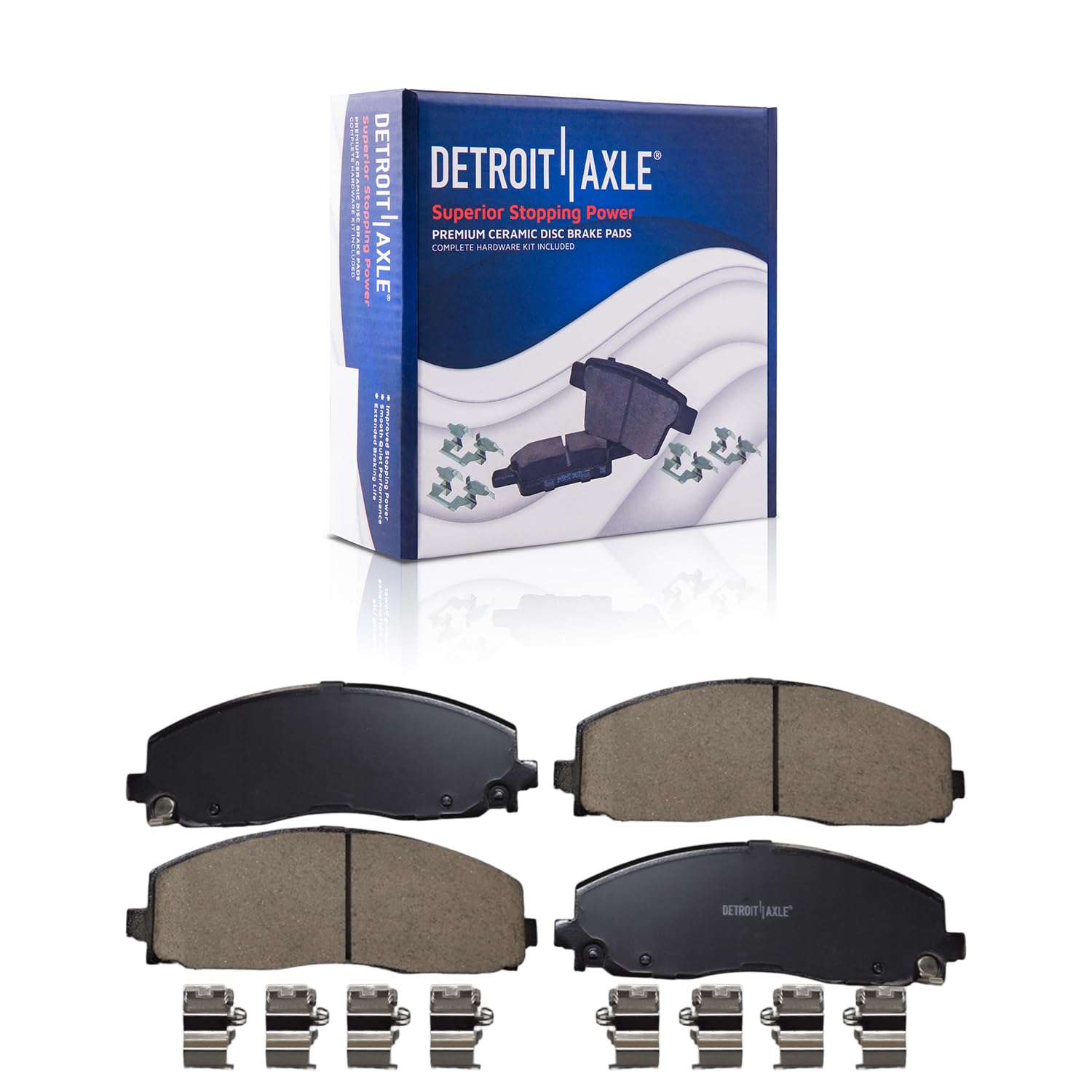 Detroit Axle - Front  Rear Drilled Rotors Brake Pads for 2018-23 Jeep Wrangler — image 6
