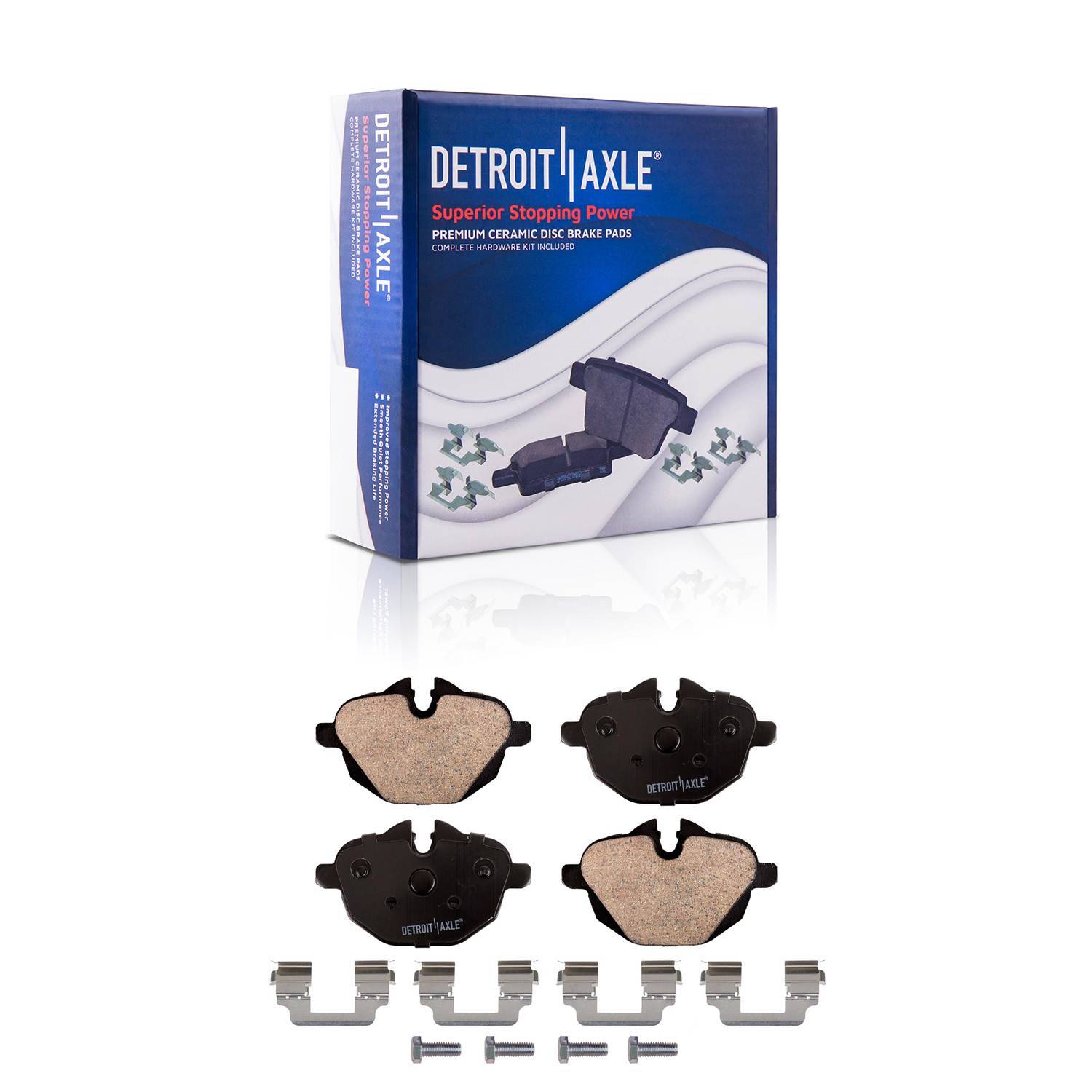 Detroit Axle - Front  Rear Disc Rotors Ceramic Brake Pads Kit for BMW X3 X4 — image 6