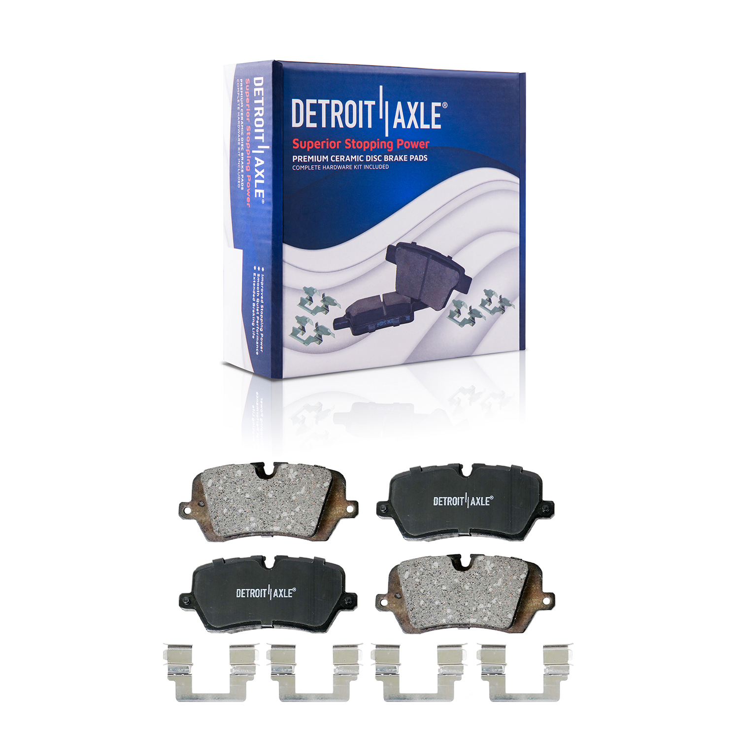 Detroit Axle - Front  Rear Rotors Brake Pads for Range Rover Sport Discovery — image 6