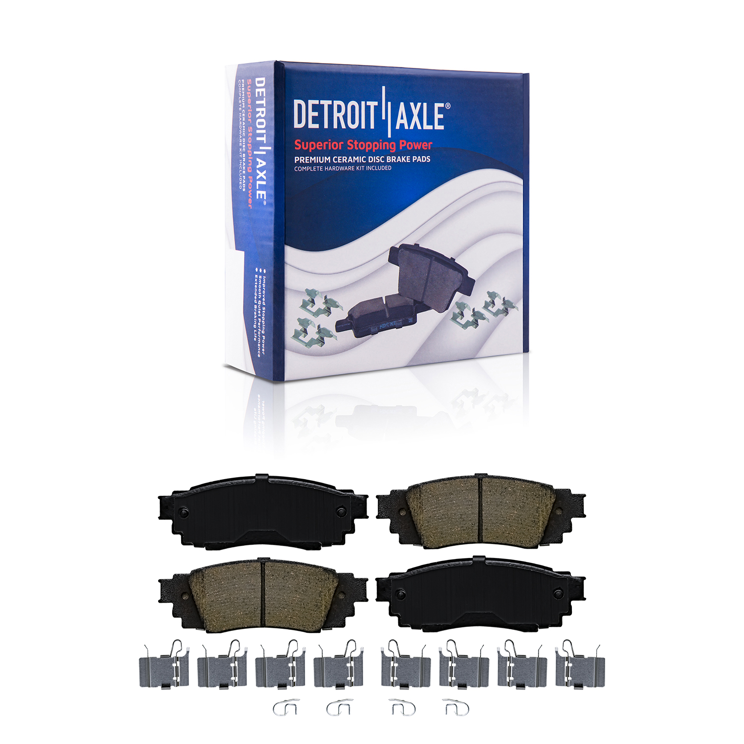 Detroit Axle - Front  Rear Rotors Brake Pads for RX350 RX350L RX450h RX450hL — image 6