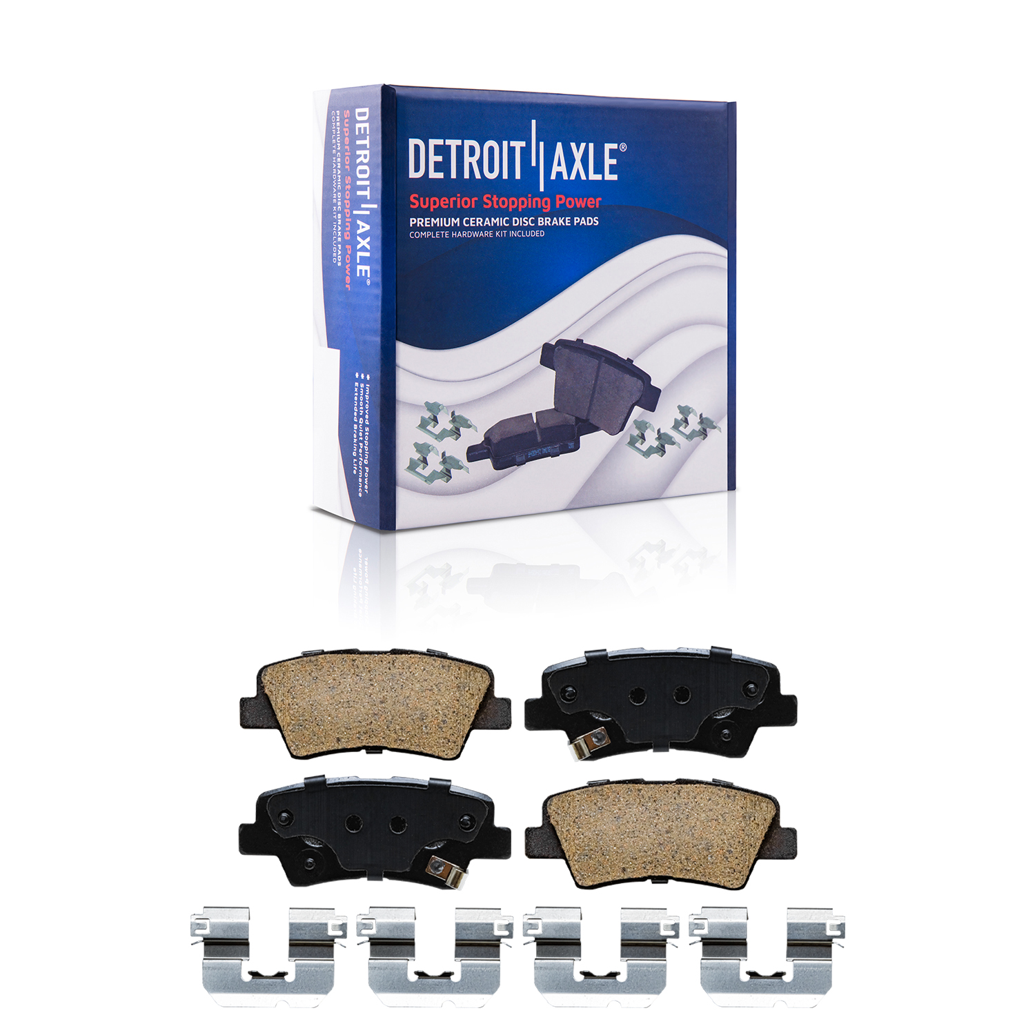 Detroit Axle - Front  Rear Rotors Brake Pads for Hyundai Tucson Kia Sportage — image 7