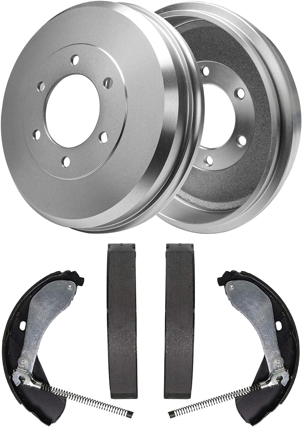 4pc Rear Brake Drums Shoes Kit