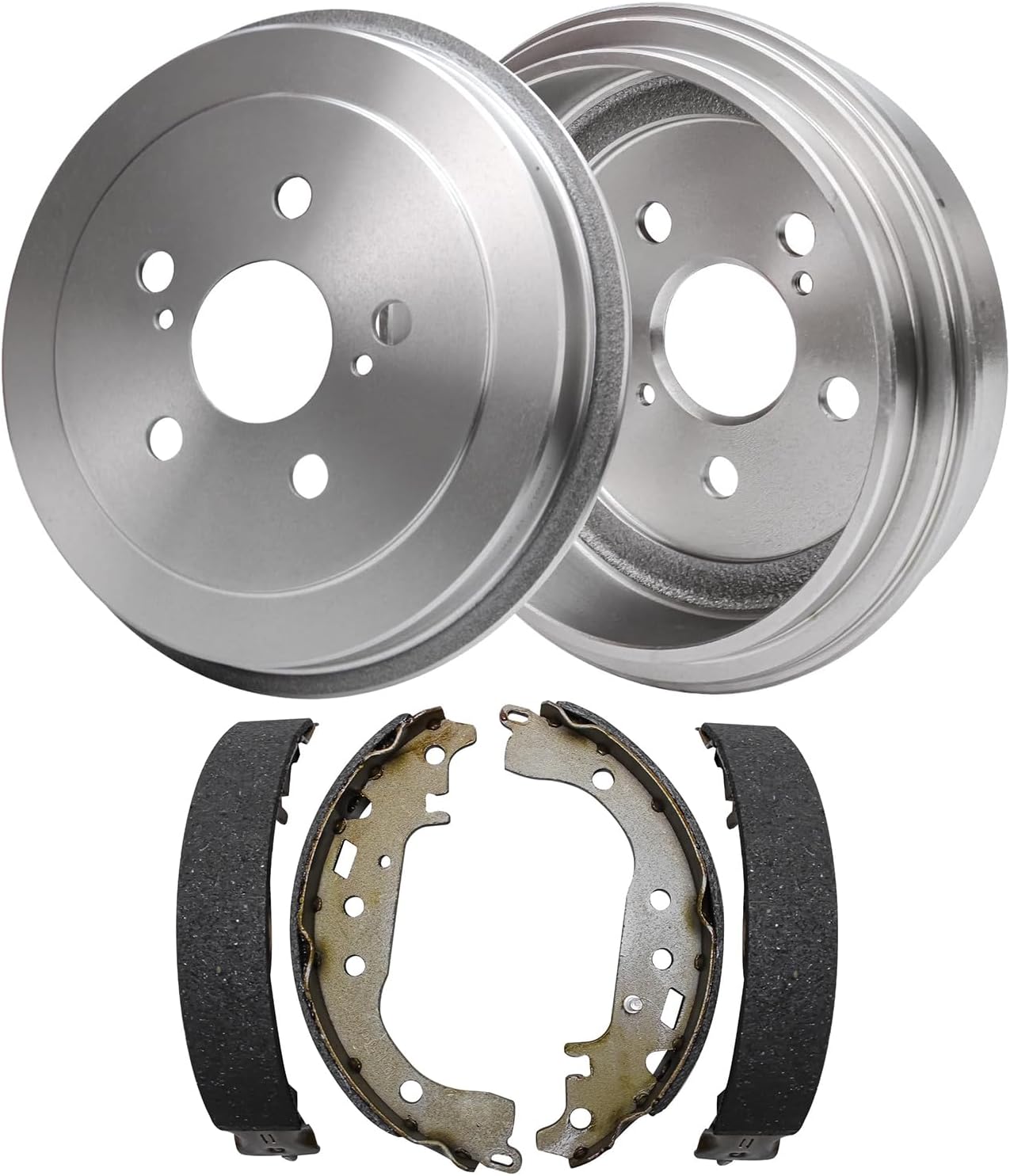 4pc Rear Brake Drums Shoes Kit