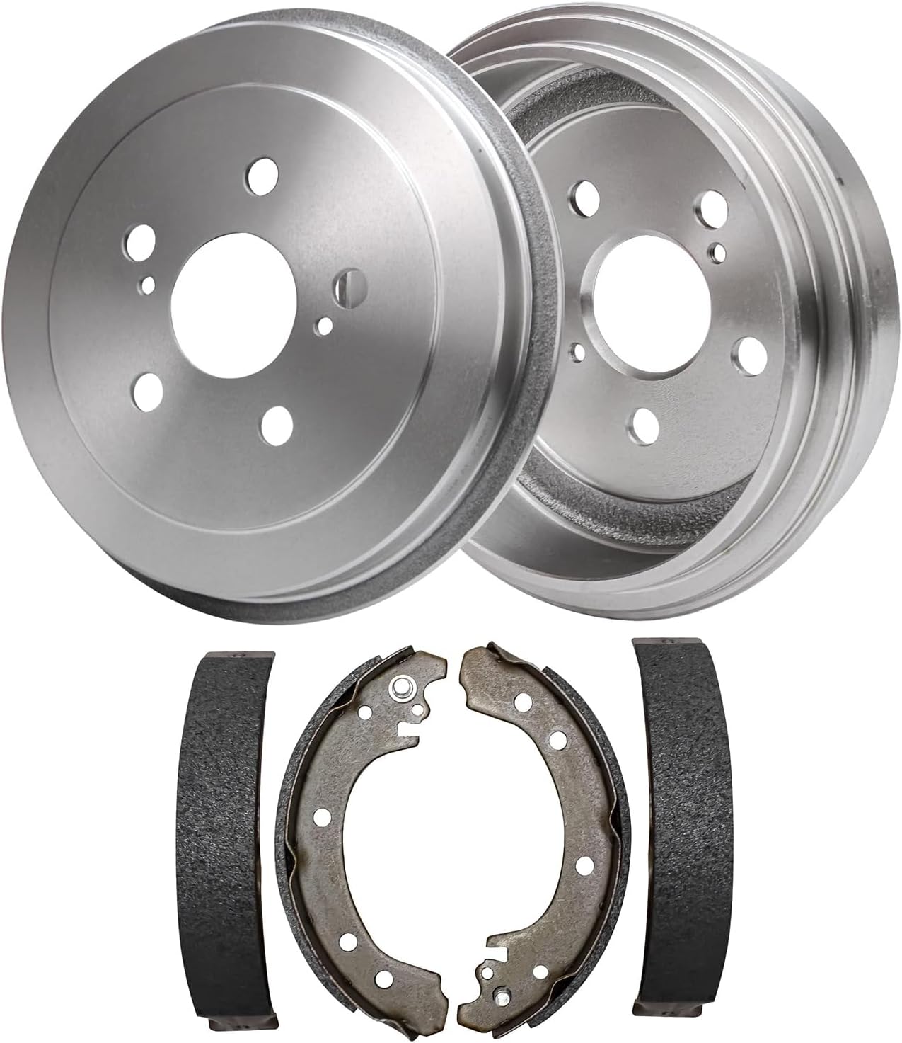4pc Rear Brake Drums Shoes Kit