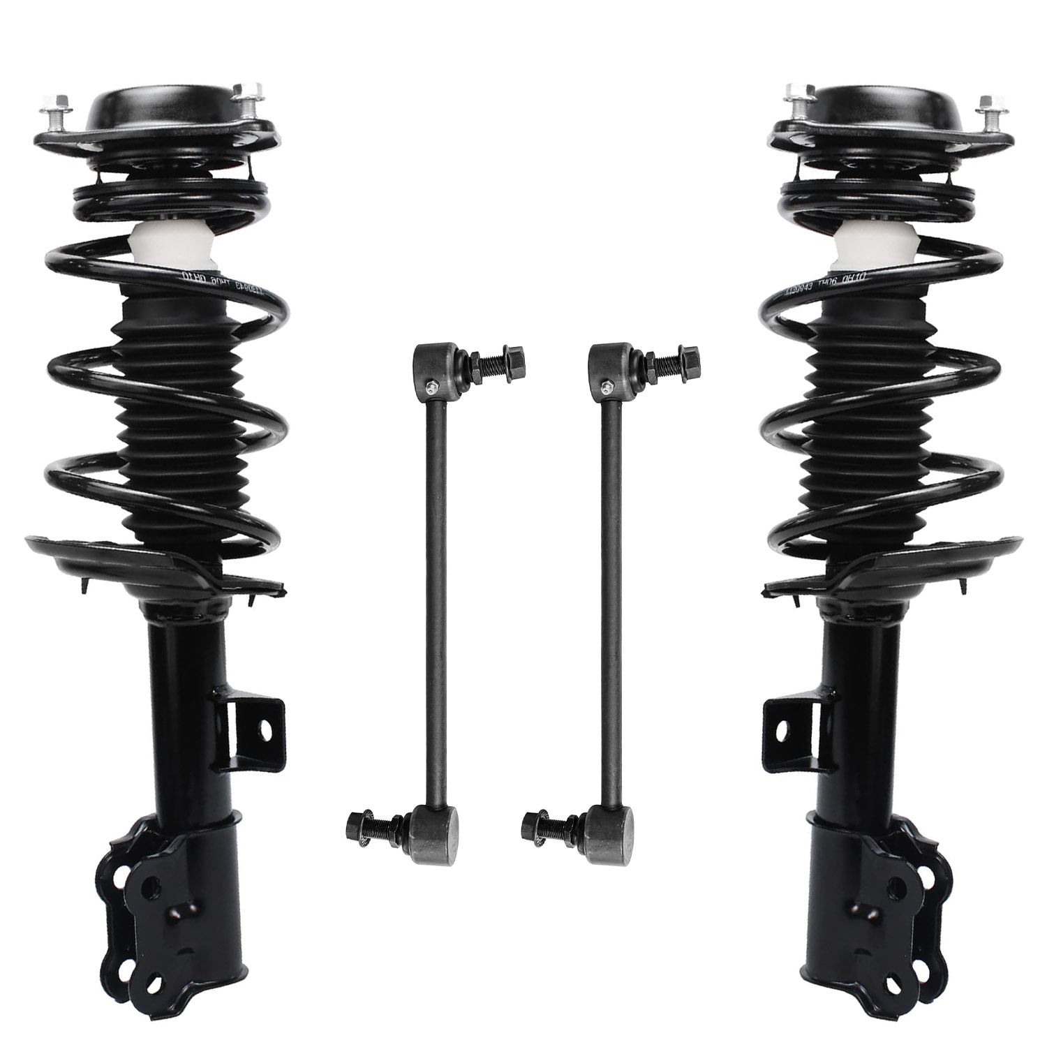 4pc Front Struts Sway Bar Links Suspension Kit