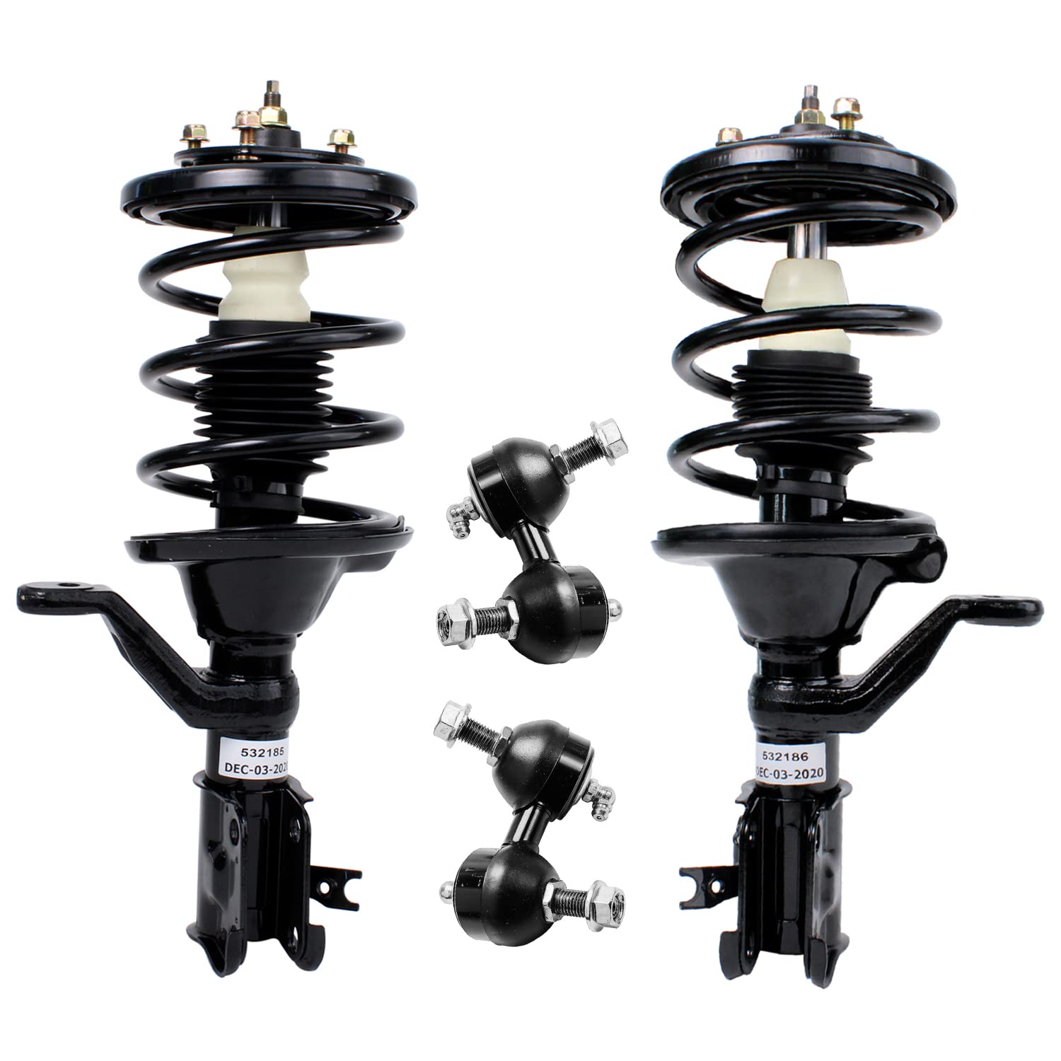 4pc Front Struts Sway Bar Links Suspension Kit