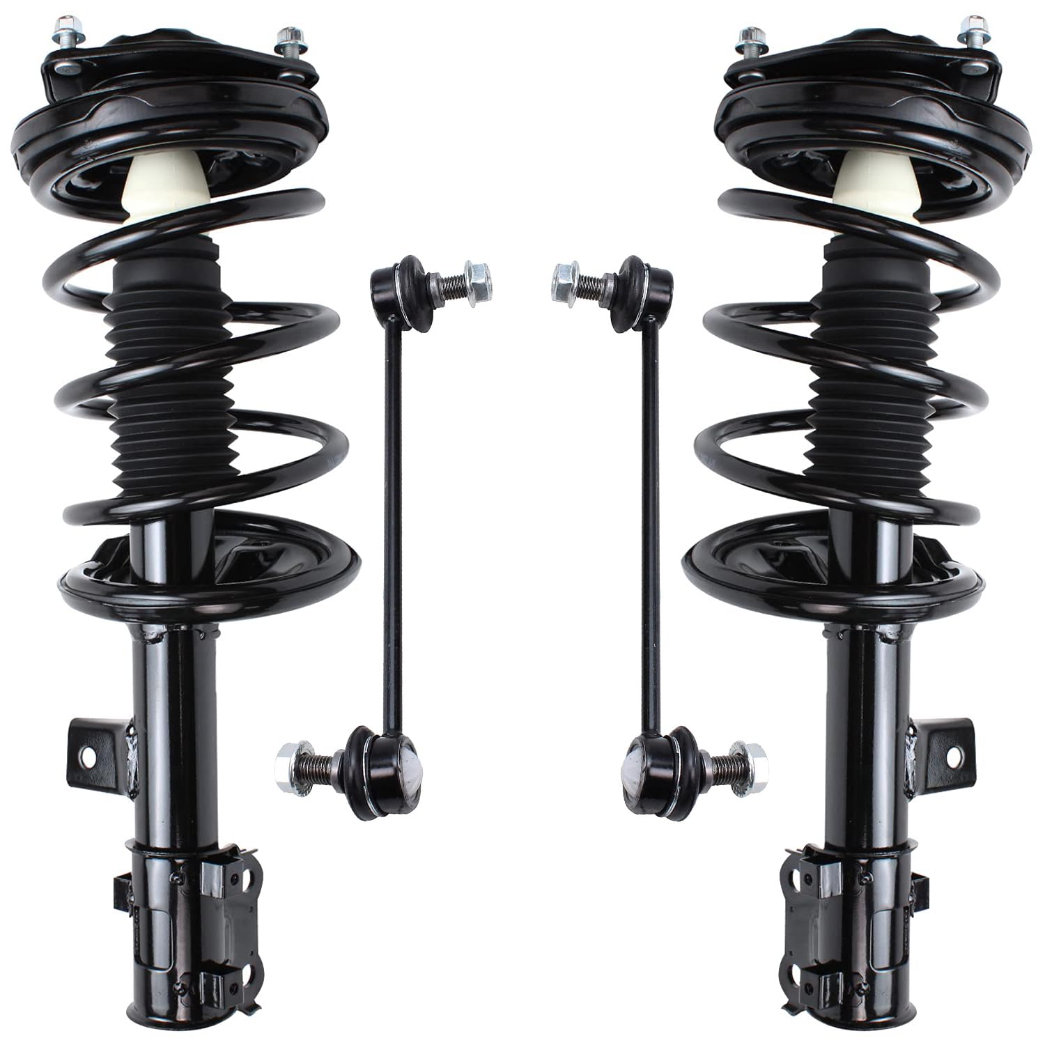 4pc Front Struts Sway Bar Links Suspension Kit