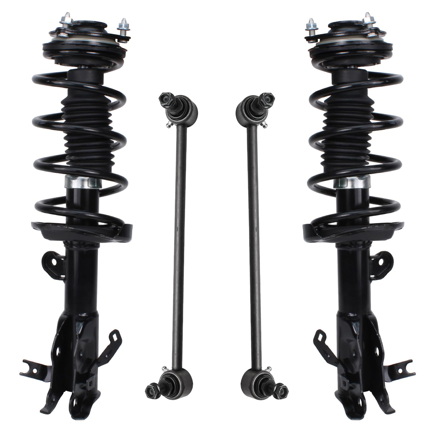 4pc Front Struts Sway Bar Links Suspension Kit