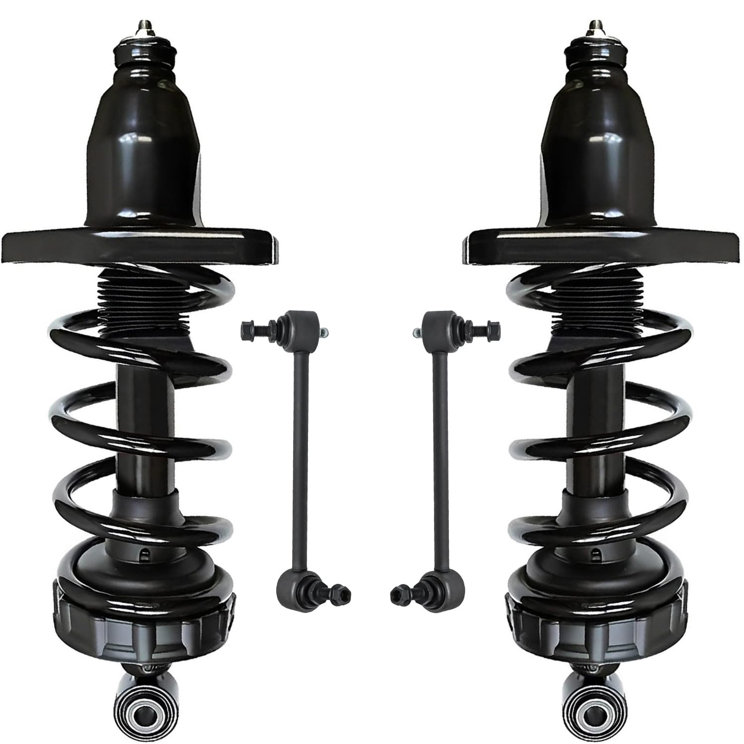 4pc Rear Struts Sway Bar Links Suspension Kit