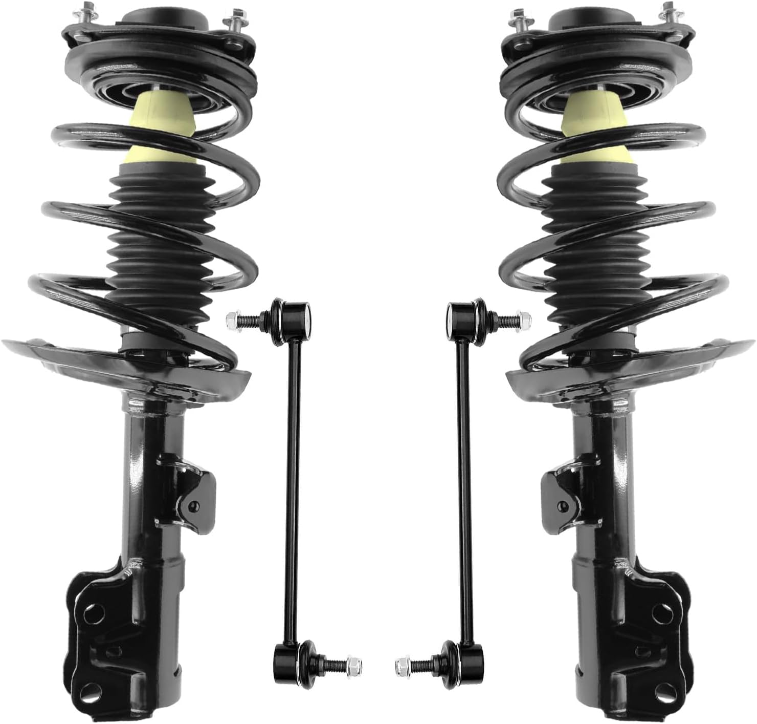 4pc Front Struts Sway Bar Links Suspension Kit