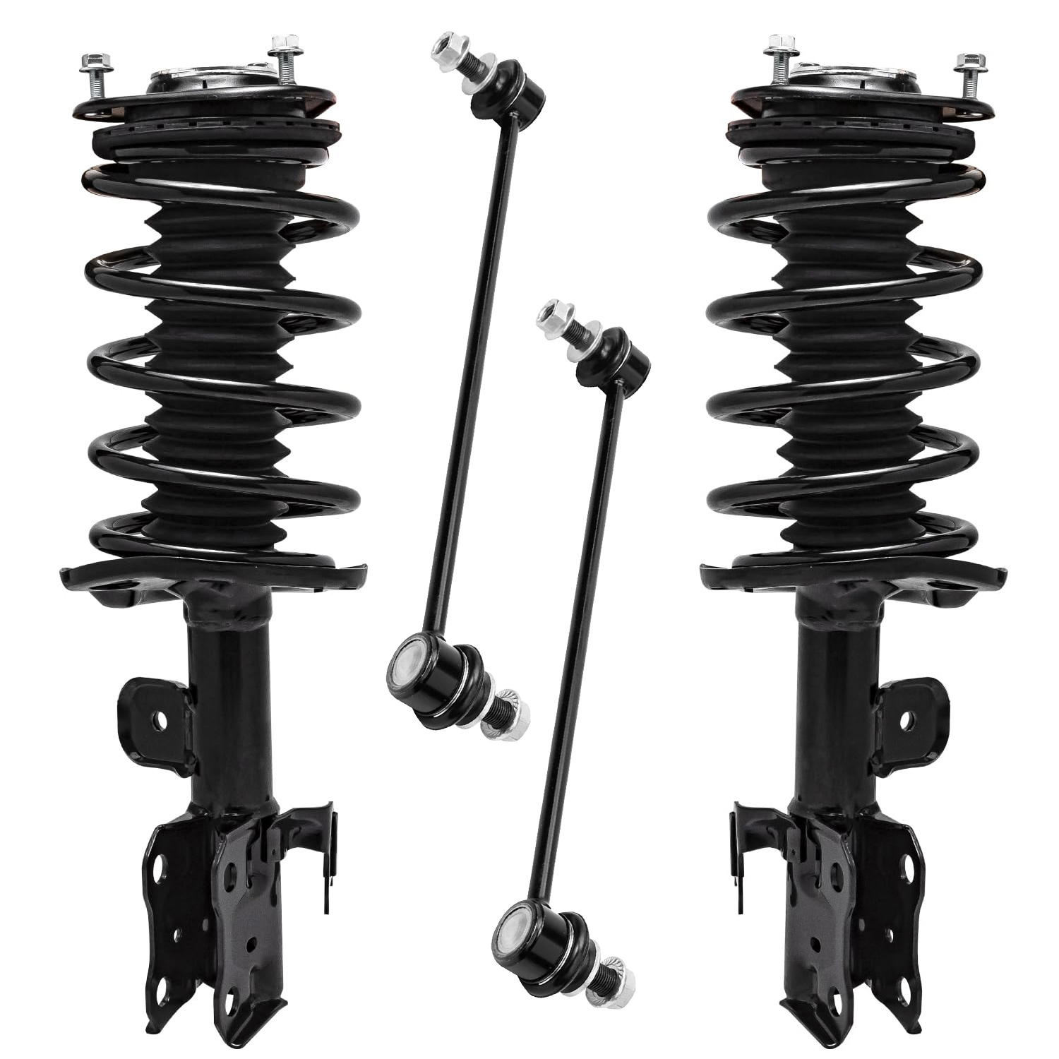 4pc Front Struts Sway Bar Links Suspension Kit