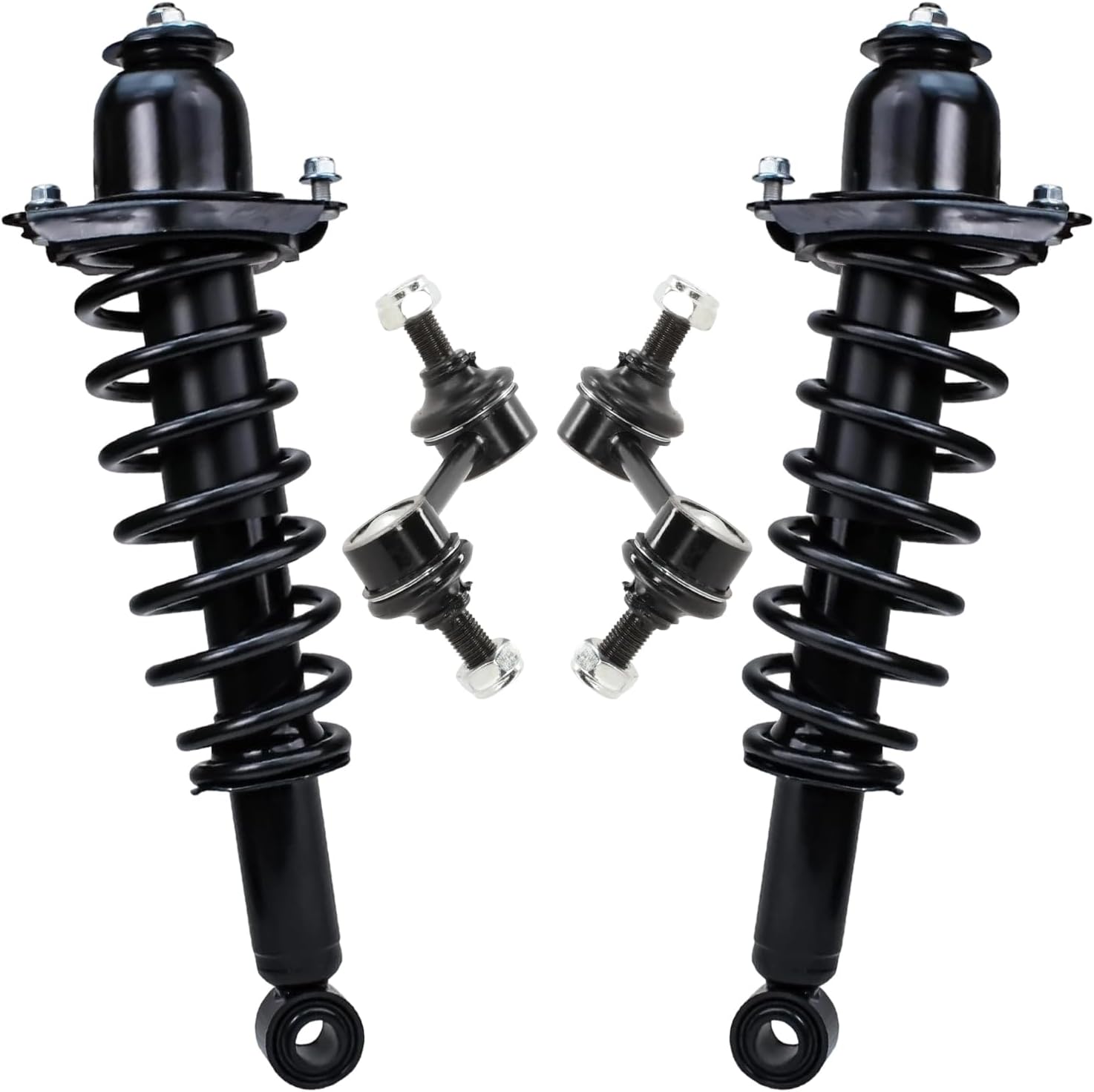 4pc Rear Struts Sway Bar Links Suspension Kit