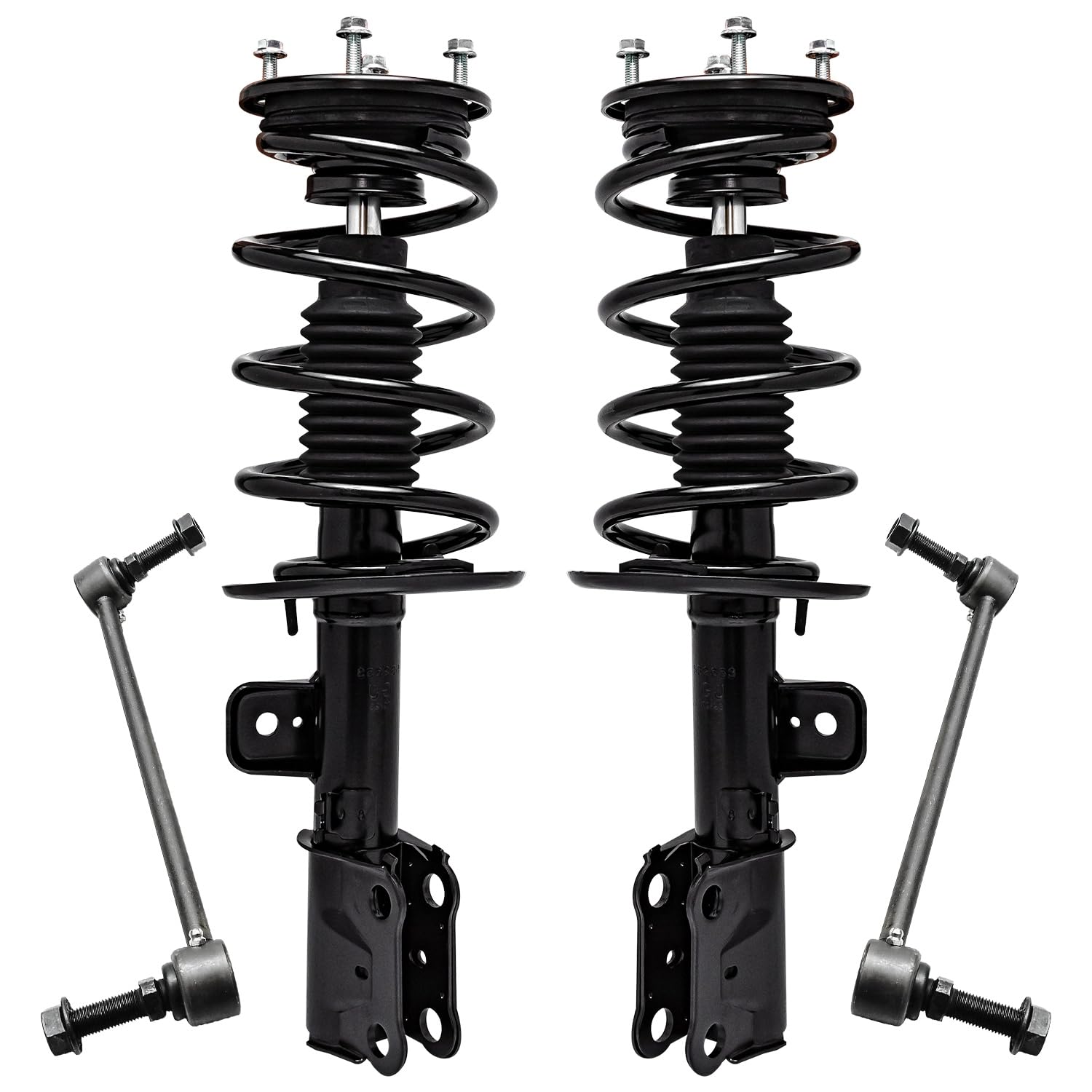 4pc Front Struts Sway Bar Links Suspension Kit