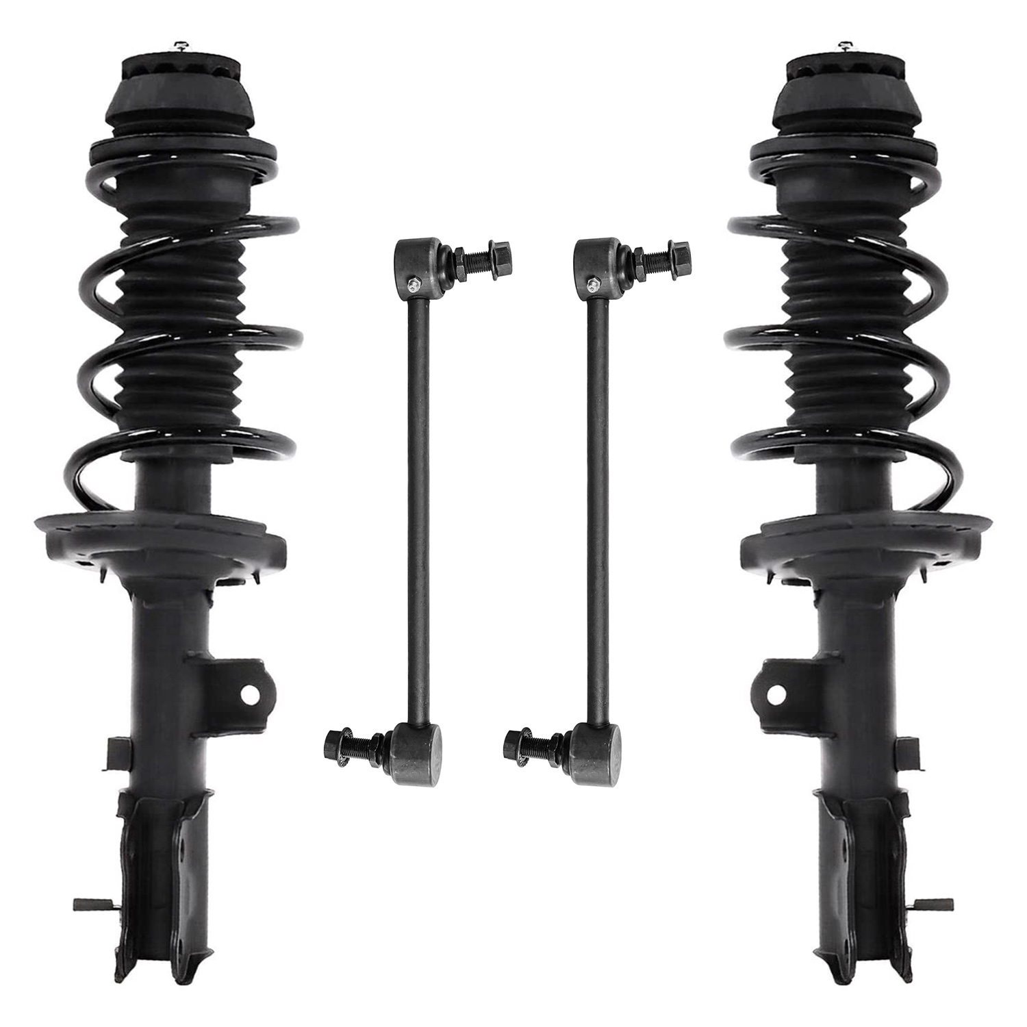 4pc Front Struts Sway Bar Links Suspension Kit