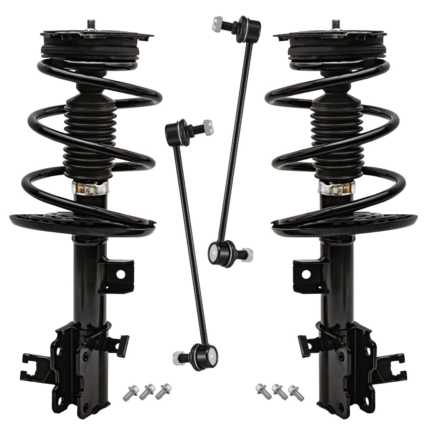 4pc Front Struts Sway Bar Links Suspension Kit