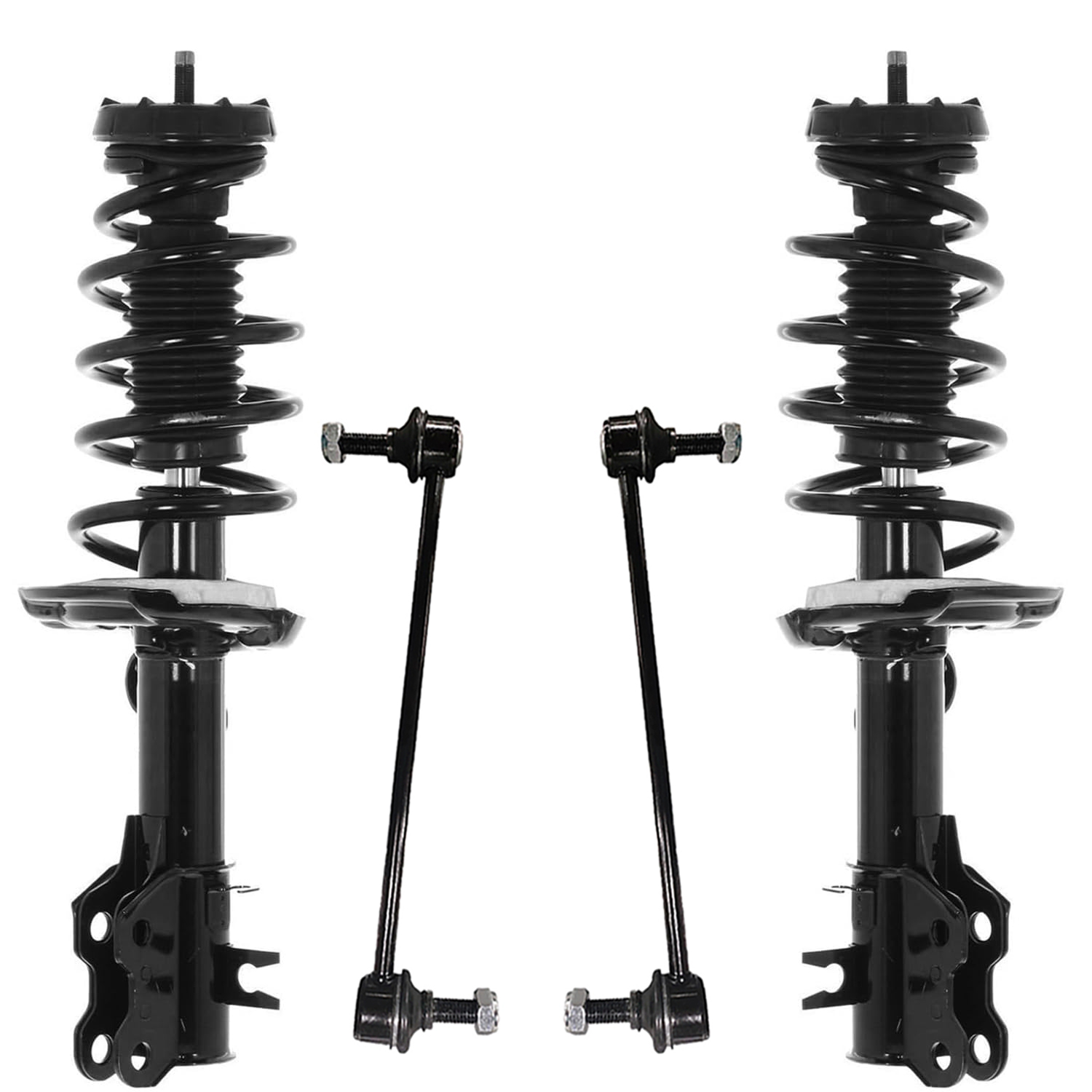 4pc Front Struts Sway Bar Links Suspension Kit