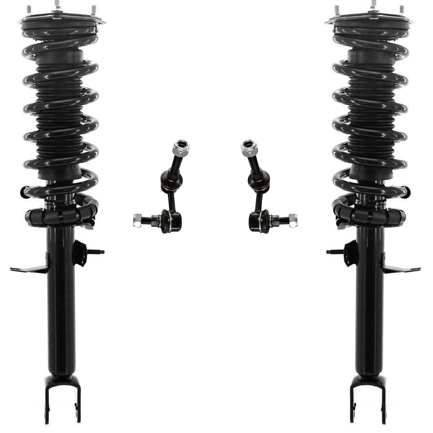 4pc Front Struts Sway Bar Links Suspension Kit