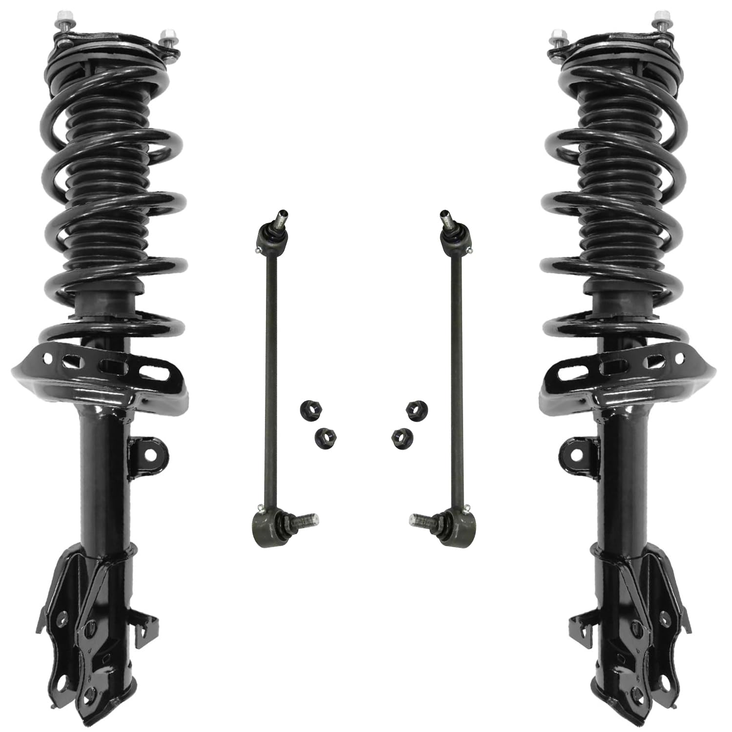 4pc Front Struts Sway Bar Links Suspension Kit