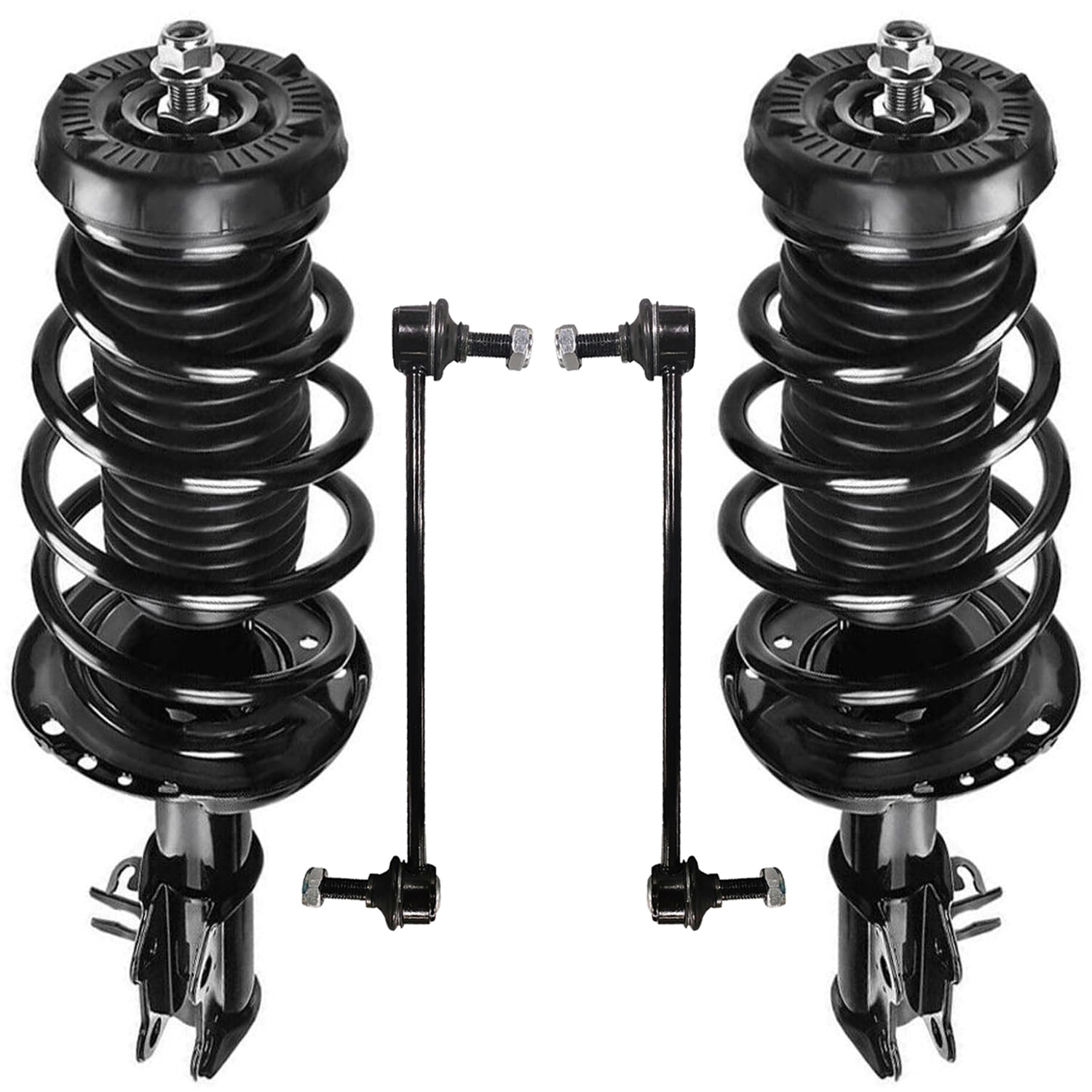 4pc Front Struts Sway Bar Links Suspension Kit