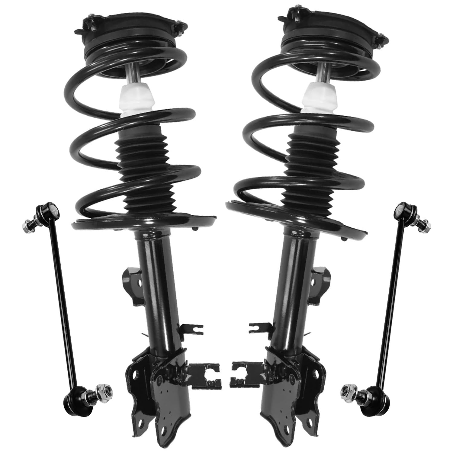 4pc Front Struts Sway Bar Links Suspension Kit