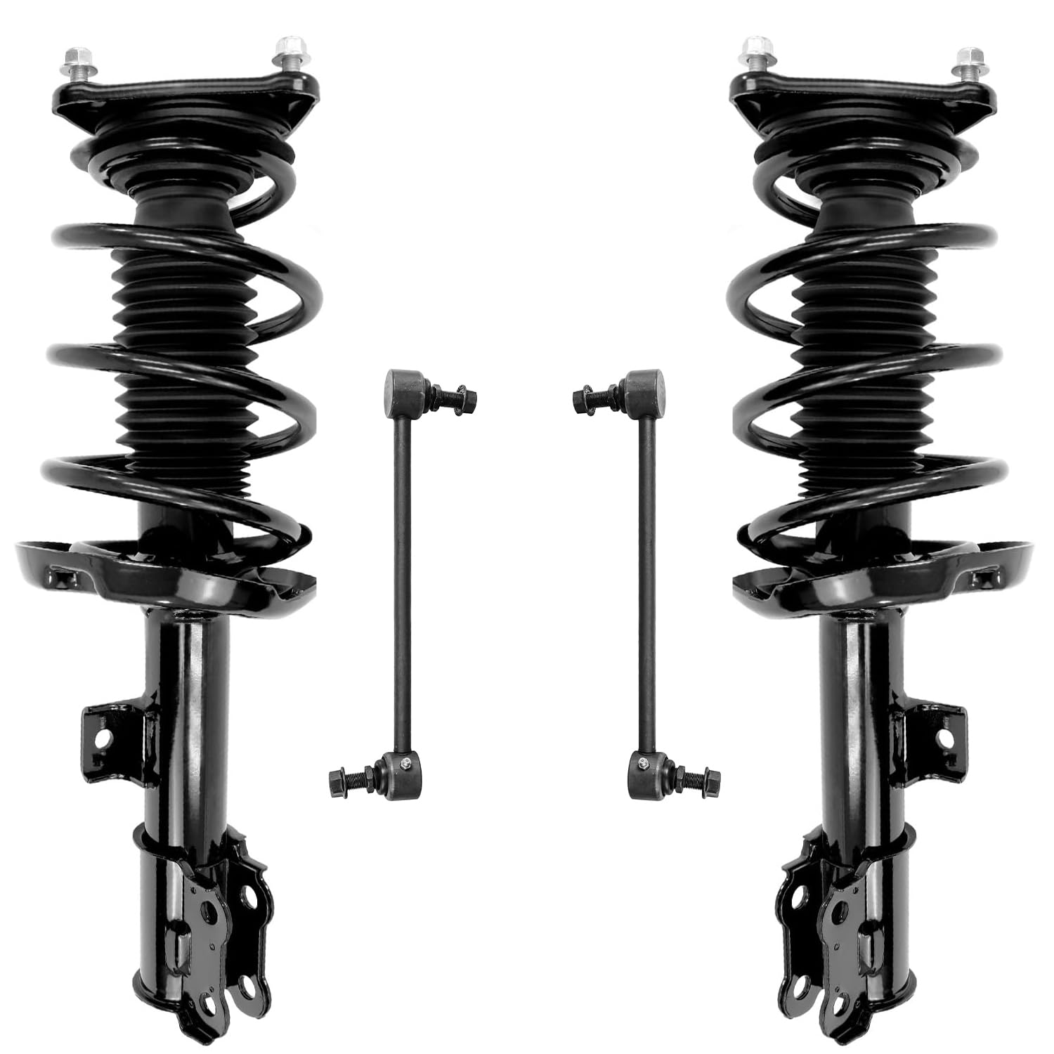 4pc Front Struts Sway Bar Links Suspension Kit