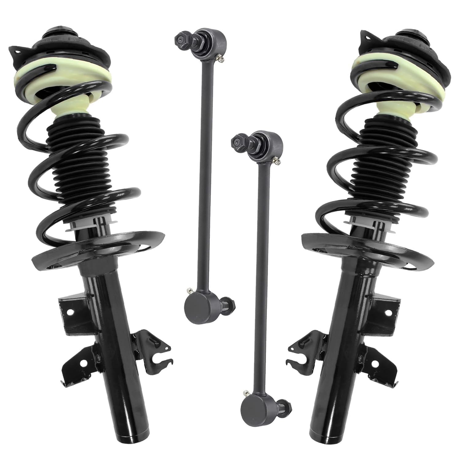 4pc Front Struts Sway Bar Links Suspension Kit