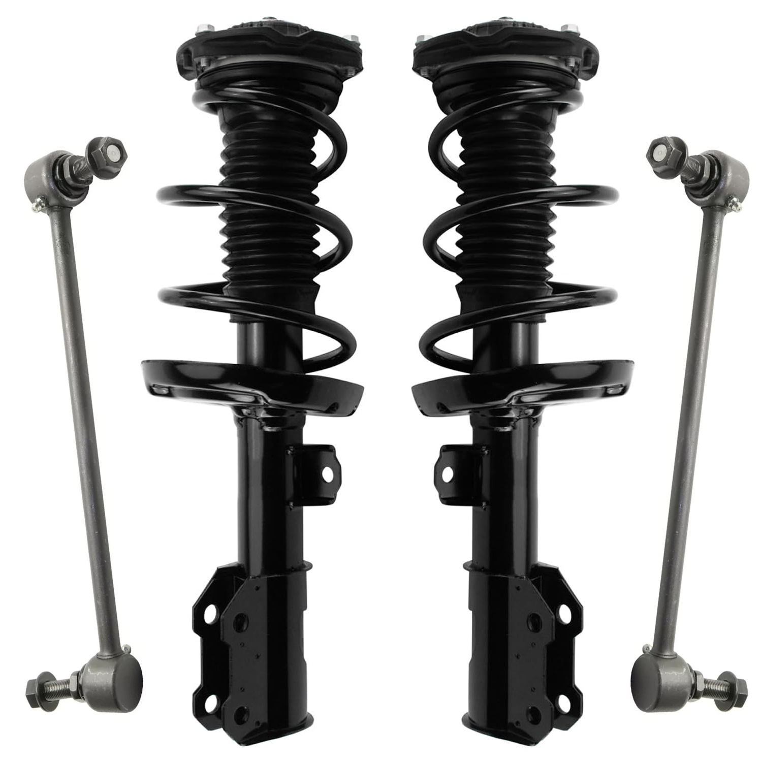 4pc Front Struts Sway Bar Links Suspension Kit