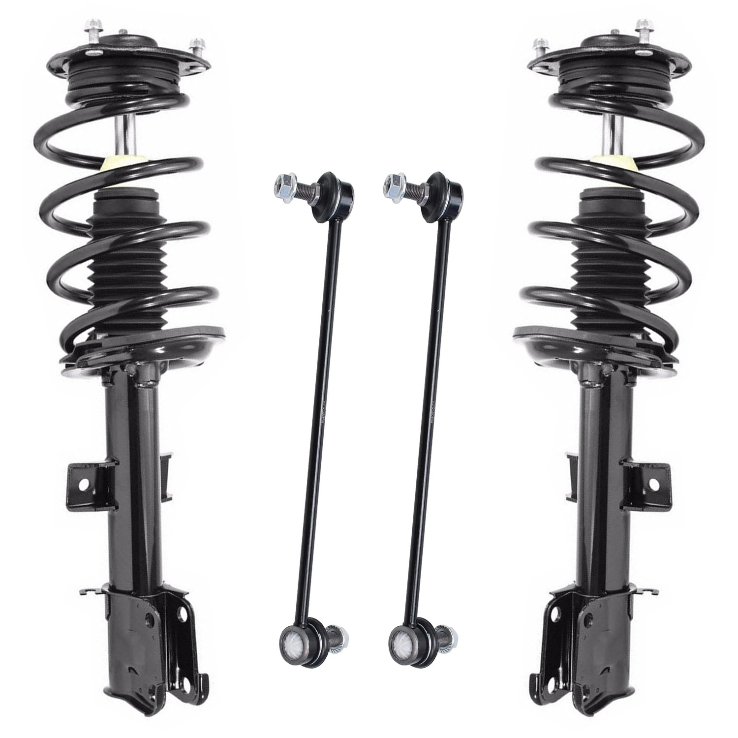 4pc Front Struts Sway Bar Links Suspension Kit